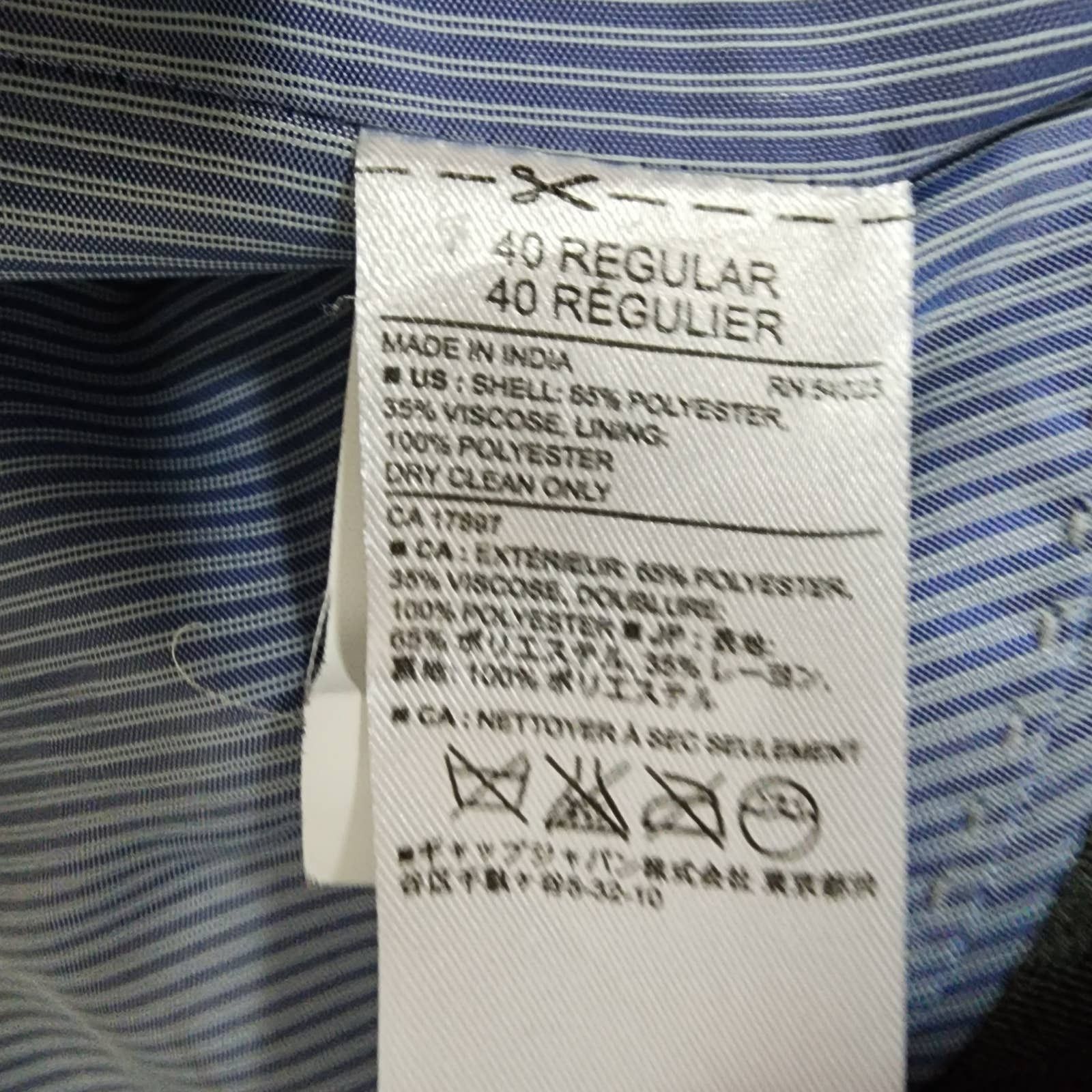 Banana Republic Banana Republic Grey Herringbone Blazer Tailored Fit 40 R Size US XXS / EU 40 - 8 Thumbnail