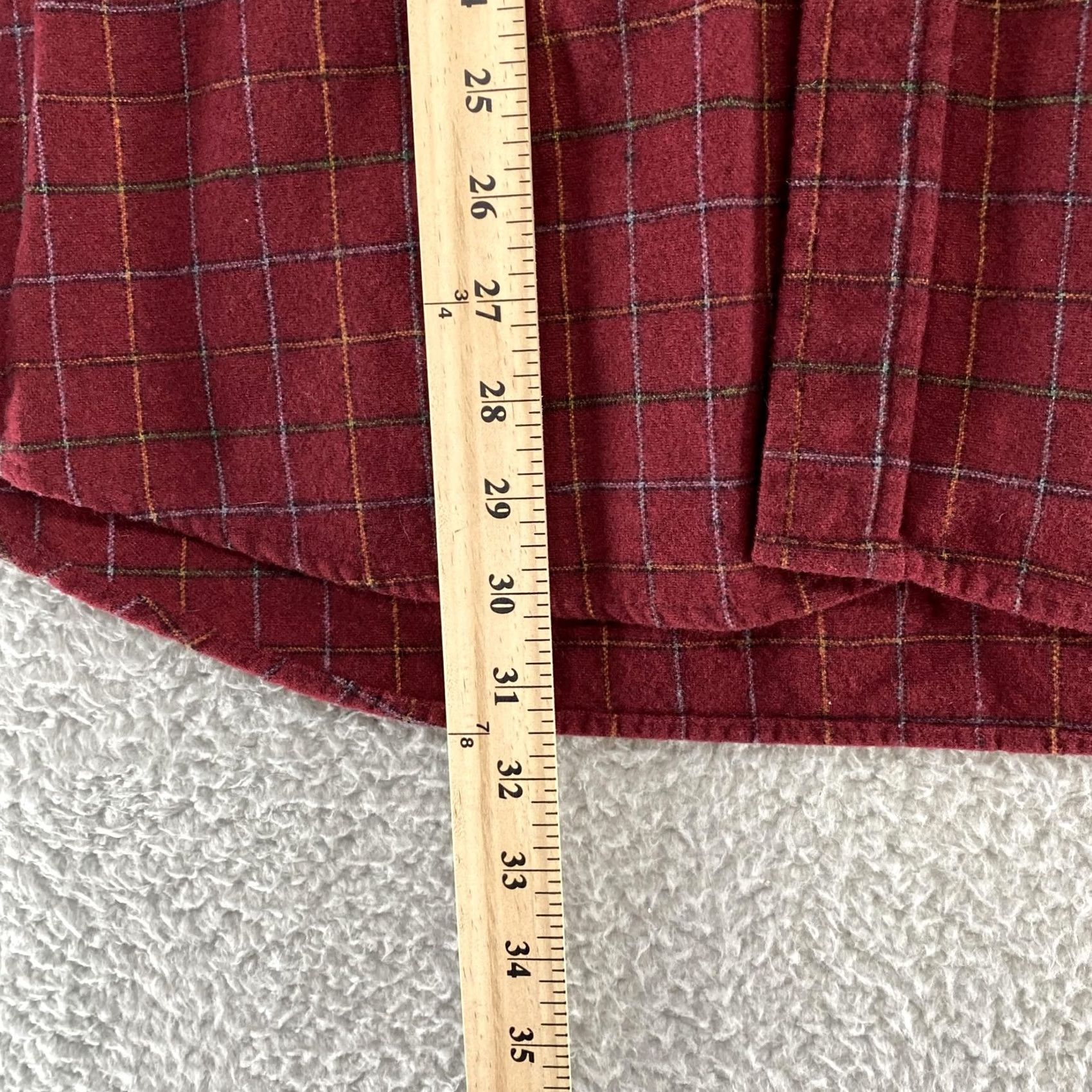 Pendleton Pendleton Shirt Mens Large Red Plaid 100% Wool Elbow Patch Washable Wool Western Size US L / EU 52-54 / 3 - 4 Thumbnail