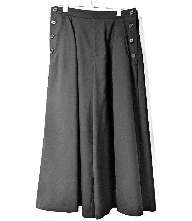 image of Groundy x Yohji Yamamoto Pants Hakama Pants in Black, Men's (Size 32)