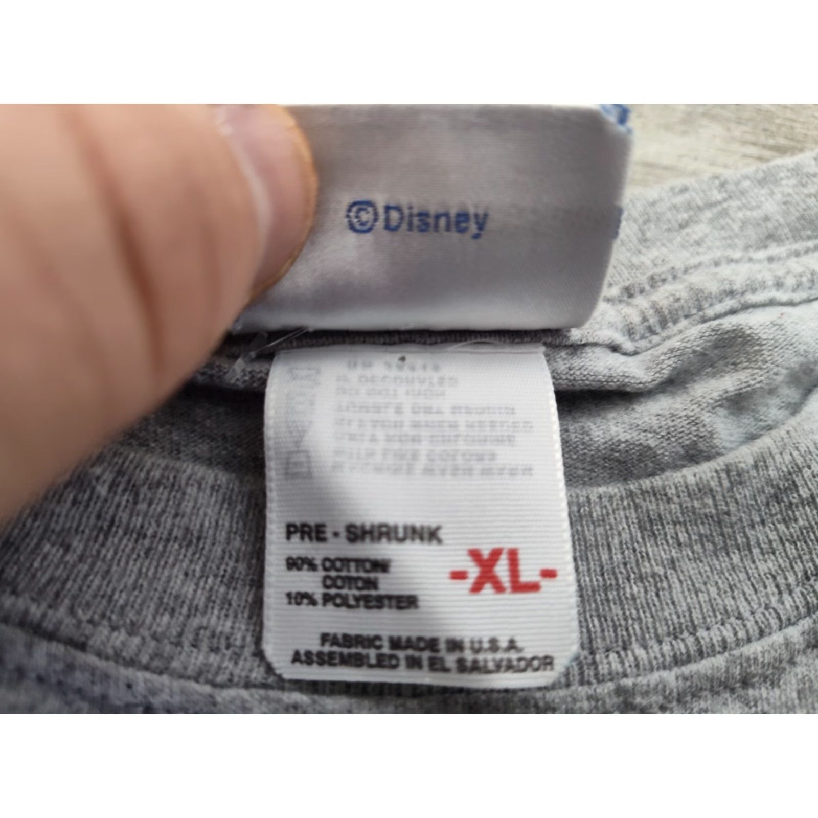 Disney VINTAGE Disneyland Resort T-Shirt Mickey Mouse Gray Adult XL Disney USA Crew Neck Graphic Print Men’s Logo Pop Culture 90s Theme Disneyland Size US XL / EU 56 / 4 - 7 Thumbnail