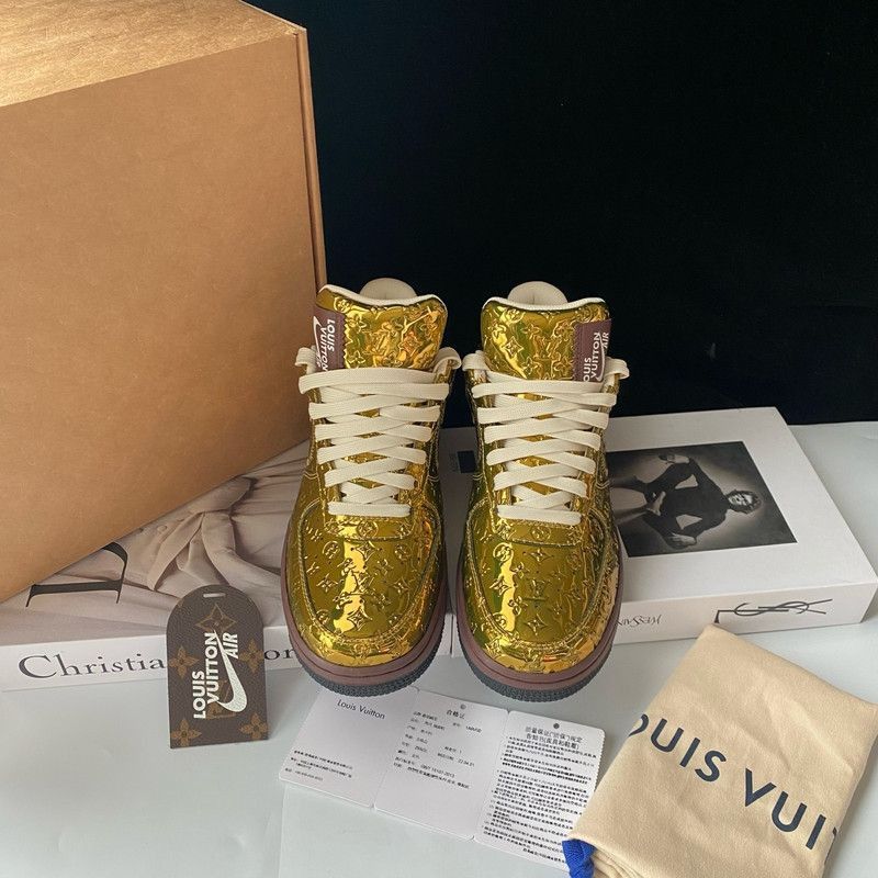 Louis Vuitton Louis Vuitton Nike Air Force 1 Low Sneakers -2505 Size US 7.5 / EU 40-41 - 1 Thumbnail