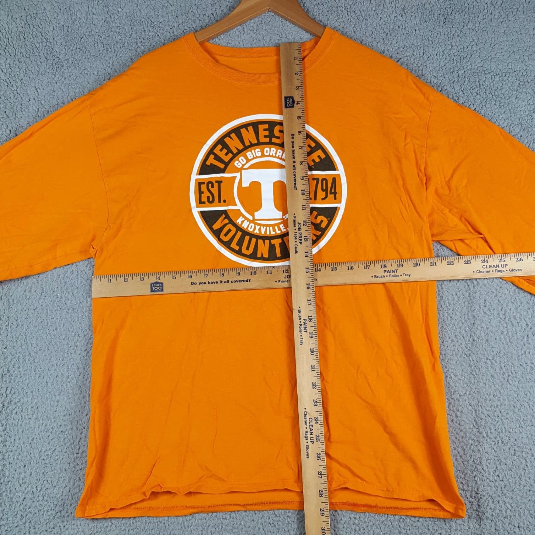 Vintage Tennessee Volunteers T-Shirt Long Sleeve L VTG Big Orange College Sports Cotton Embroidered Logo Mens Orange 90s Retro Vintage School University Y2K Size US L / EU 52-54 / 3 - 7 Thumbnail