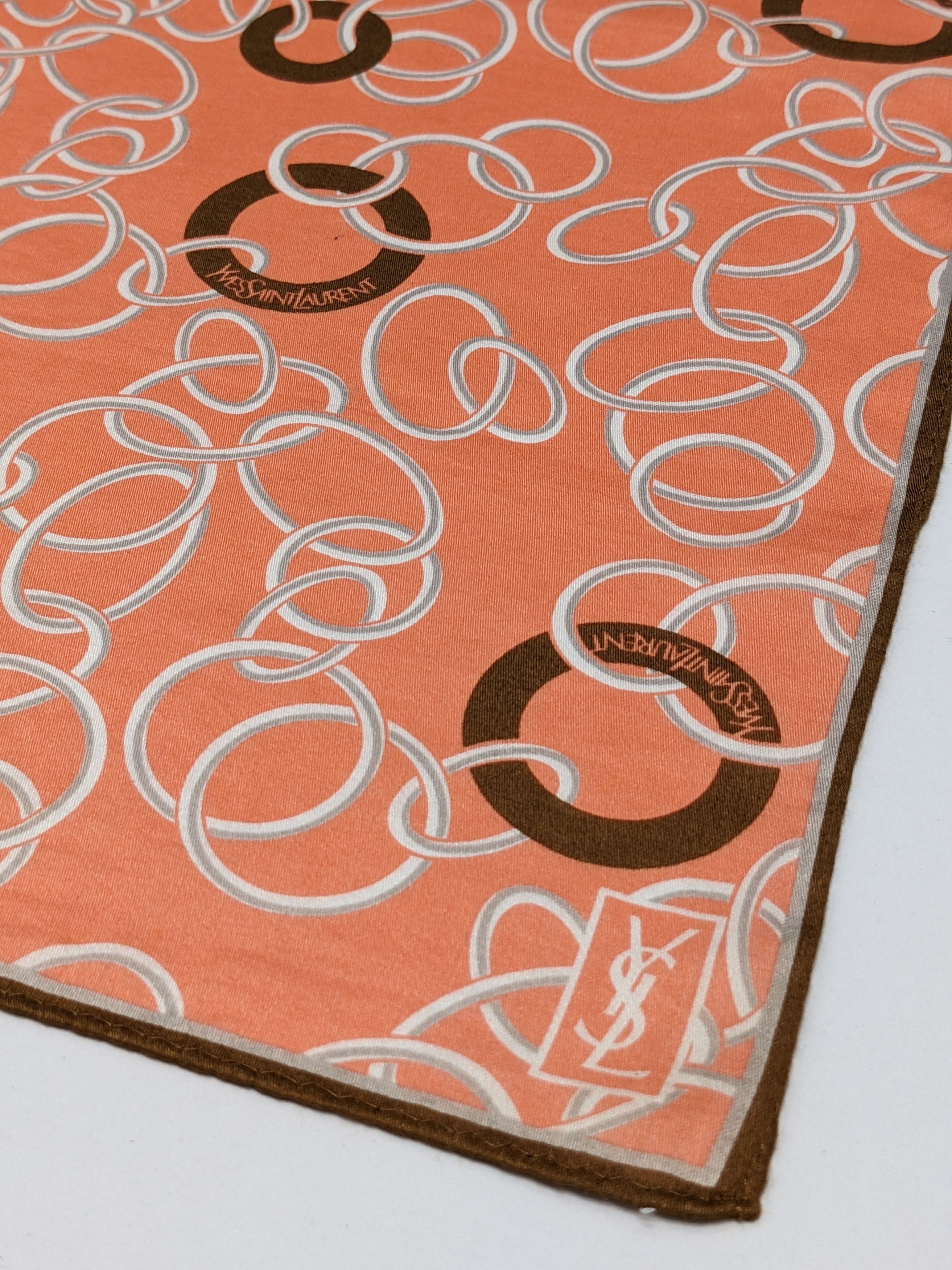 Yves Saint Laurent VINTAGE YVES SAINT LAURENT HANDKERCHIEF Size ONE SIZE - 2 Thumbnail