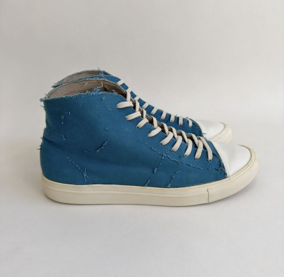 Maison Margiela S/S 08 ‘Deconstructed’ Canvas Sneakers Size US 10 / EU 43 - 4 Thumbnail