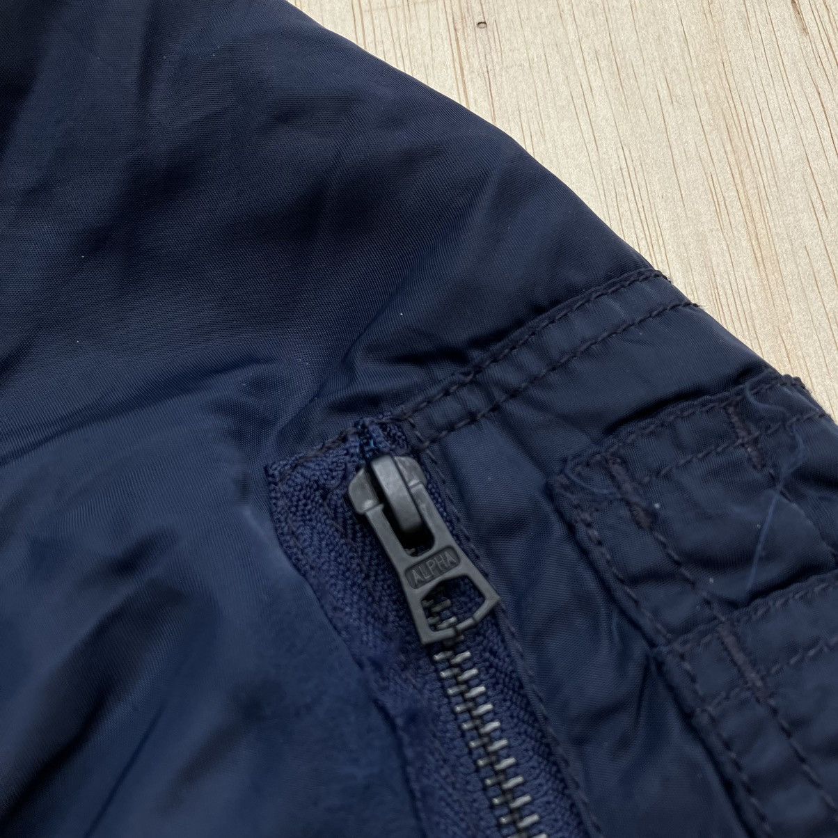Alpha Industries ALPHA INDUSTRIES HOODED BOMBER JAVKET NAVY Size US M / EU 48-50 / 2 - 3 Thumbnail
