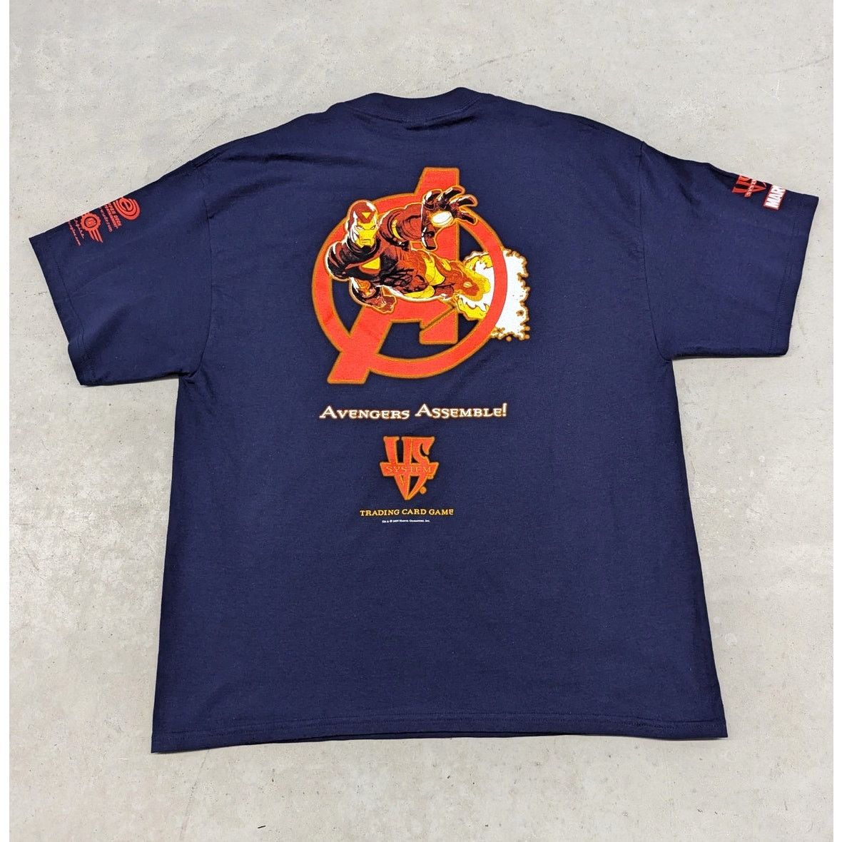 Delta × Marvel Comics 2000s Marvel VS System TCG Avengers Ironman promo t-shirt Size US XL / EU 56 / 4 - 1 Thumbnail