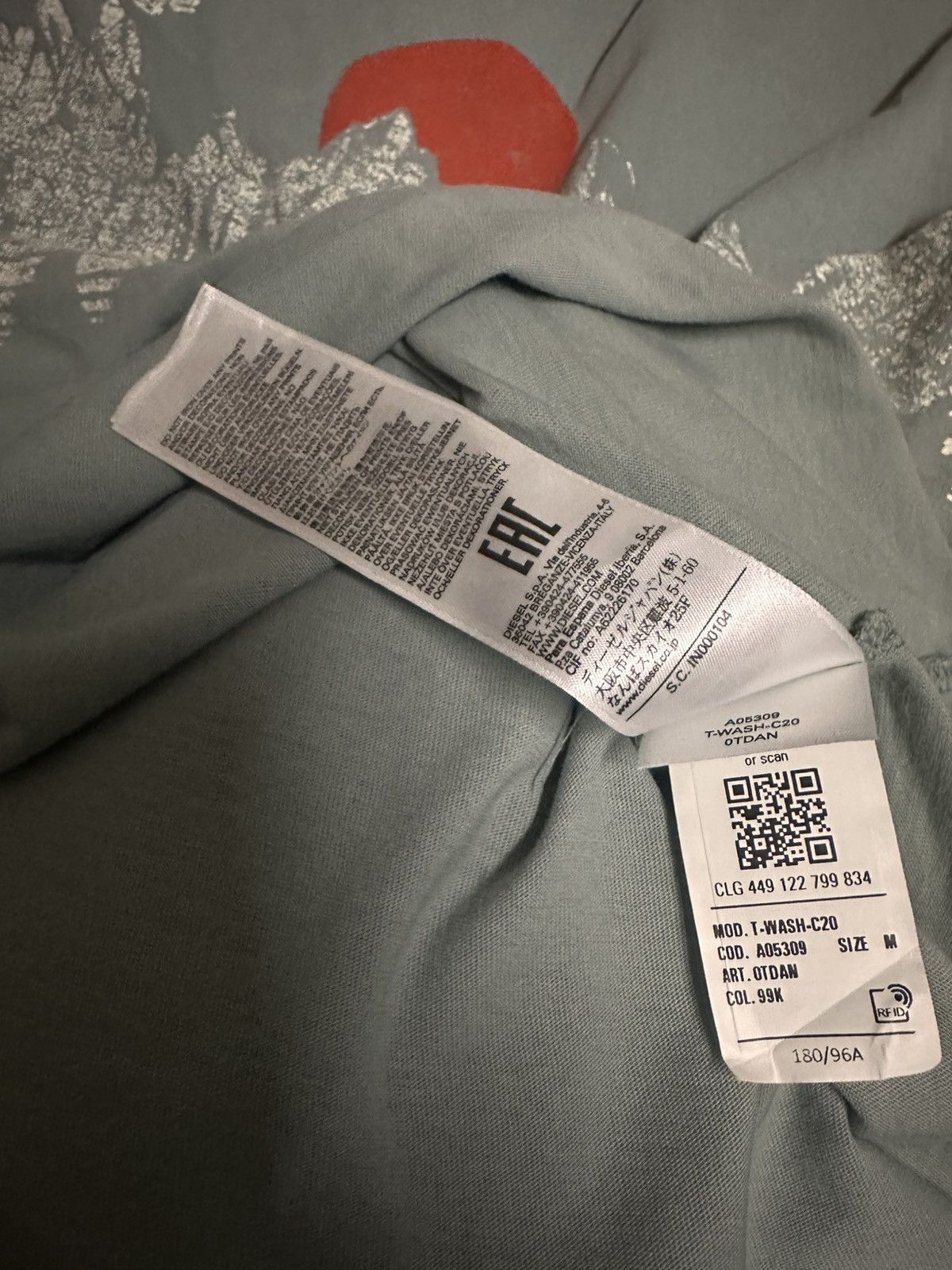 Diesel DIESEL tee Size US XL / EU 56 / 4 - 9 Thumbnail