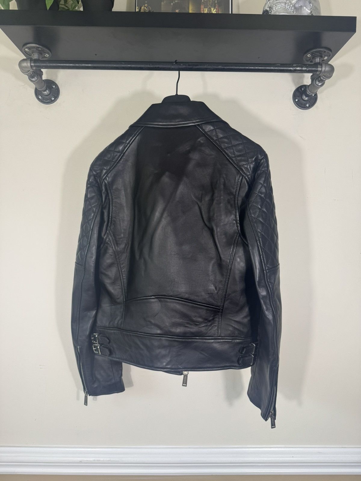 Dsquared2 Dsquared2 leather moto quilted biker jacket Size US L / EU 52-54 / 3 - 3 Thumbnail