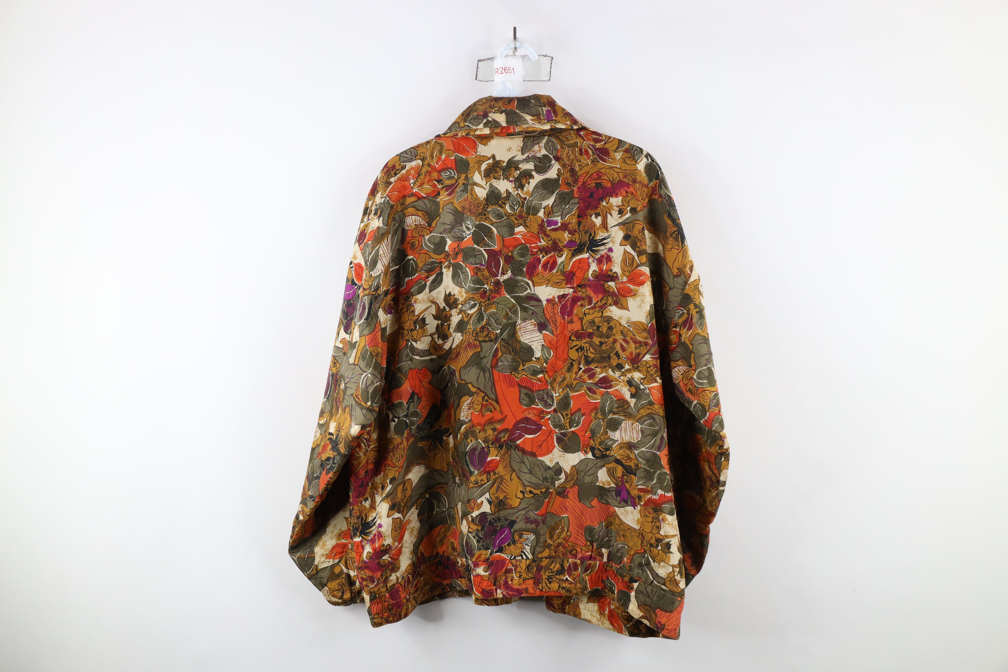 Vintage Vintage 90s Streetwear Flower Full Zip Bomber Jacket Coat Size M / US 6-8 / IT 42-44 - 10 Thumbnail