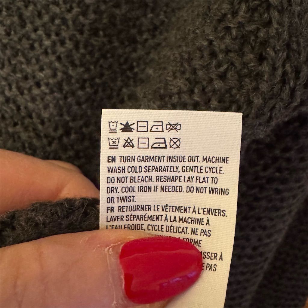 American Eagle Outfitters American Eagle Women's M Gray Knit Cardigan V-Neck Long Sle Size M / US 6-8 / IT 42-44 - 5 Thumbnail