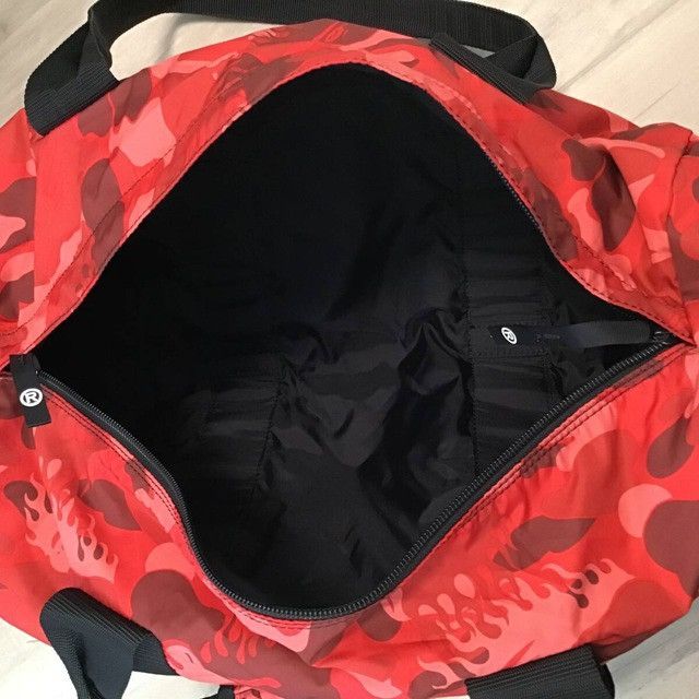 Bape × Nigo BAPE Travel Bag Fire camo a bathing ape flame red camo NIGO Size ONE SIZE - 3 Thumbnail