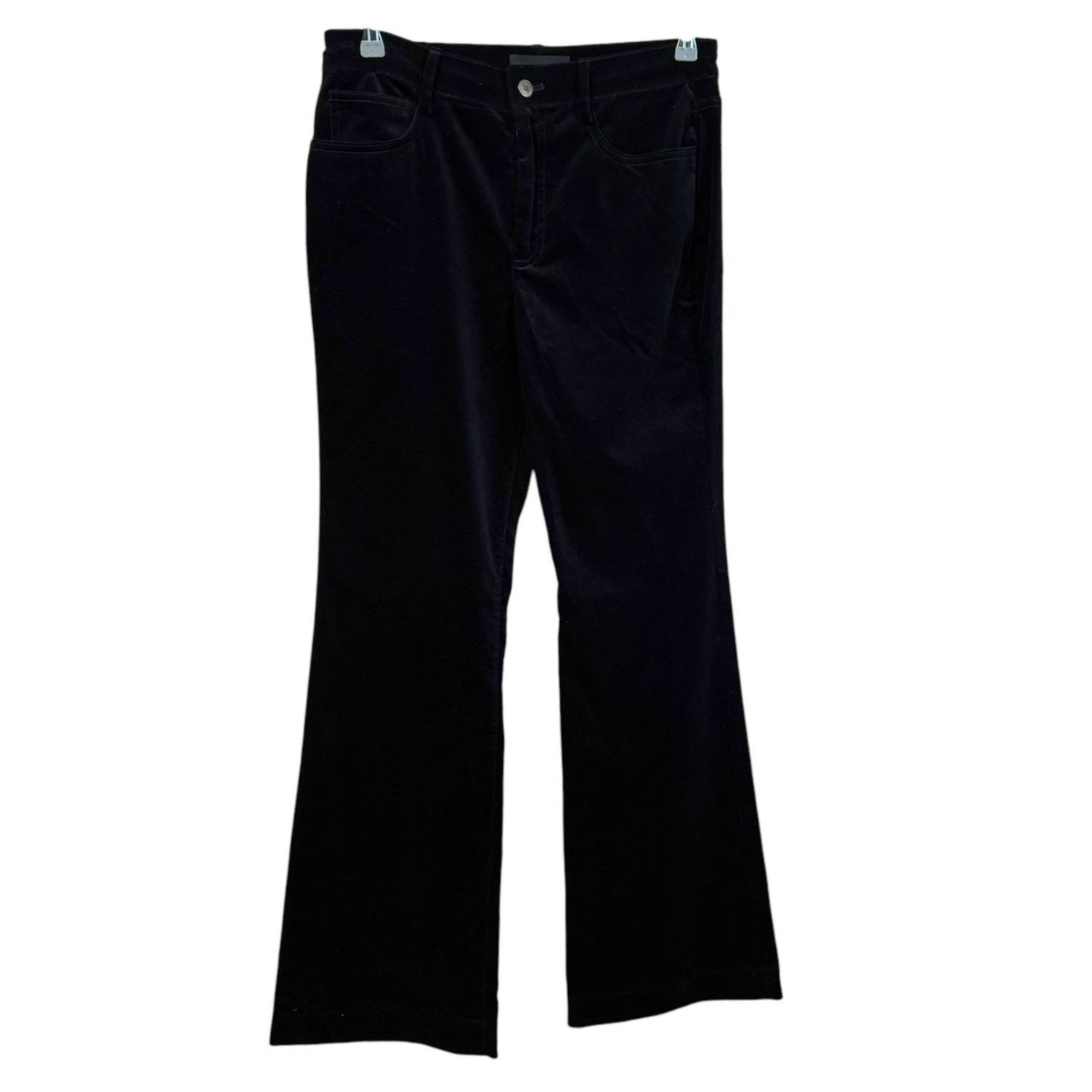 Nili Lotan Nili Lotan Velvet Jeans Black High Rise Straight Leg Size 6 Size 28" / US 6 / IT 42 - 2 Thumbnail