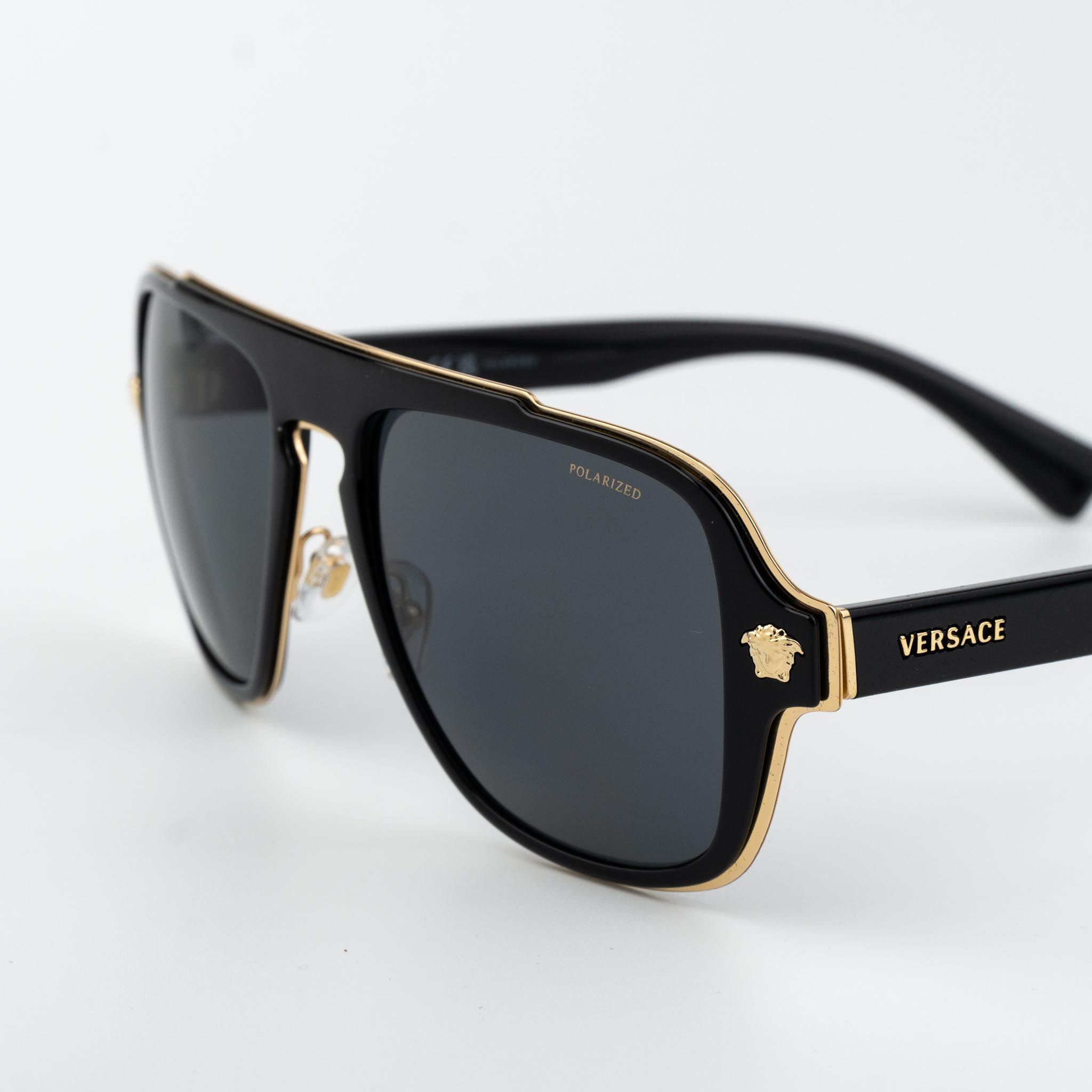 Versace Versace Men Sunglasses Aviator VE2199 100281 NEW AUTHENTIC Size ONE SIZE - 7 Thumbnail
