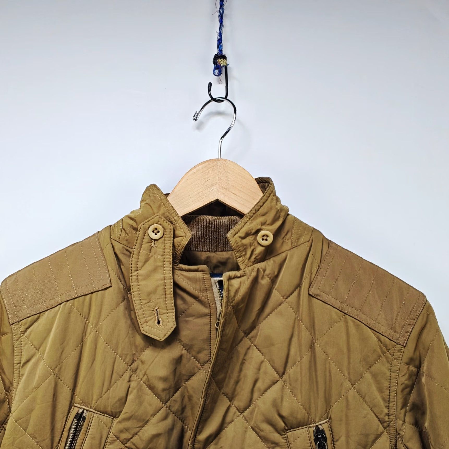 Ralph Lauren VINTAGE Ralph Lauren Polo Quilted Jacket Womens S Beige Down Puffer 90s Winter Jacket Womens Sportswear Zip Size S / US 4 / IT 40 - 2 Thumbnail