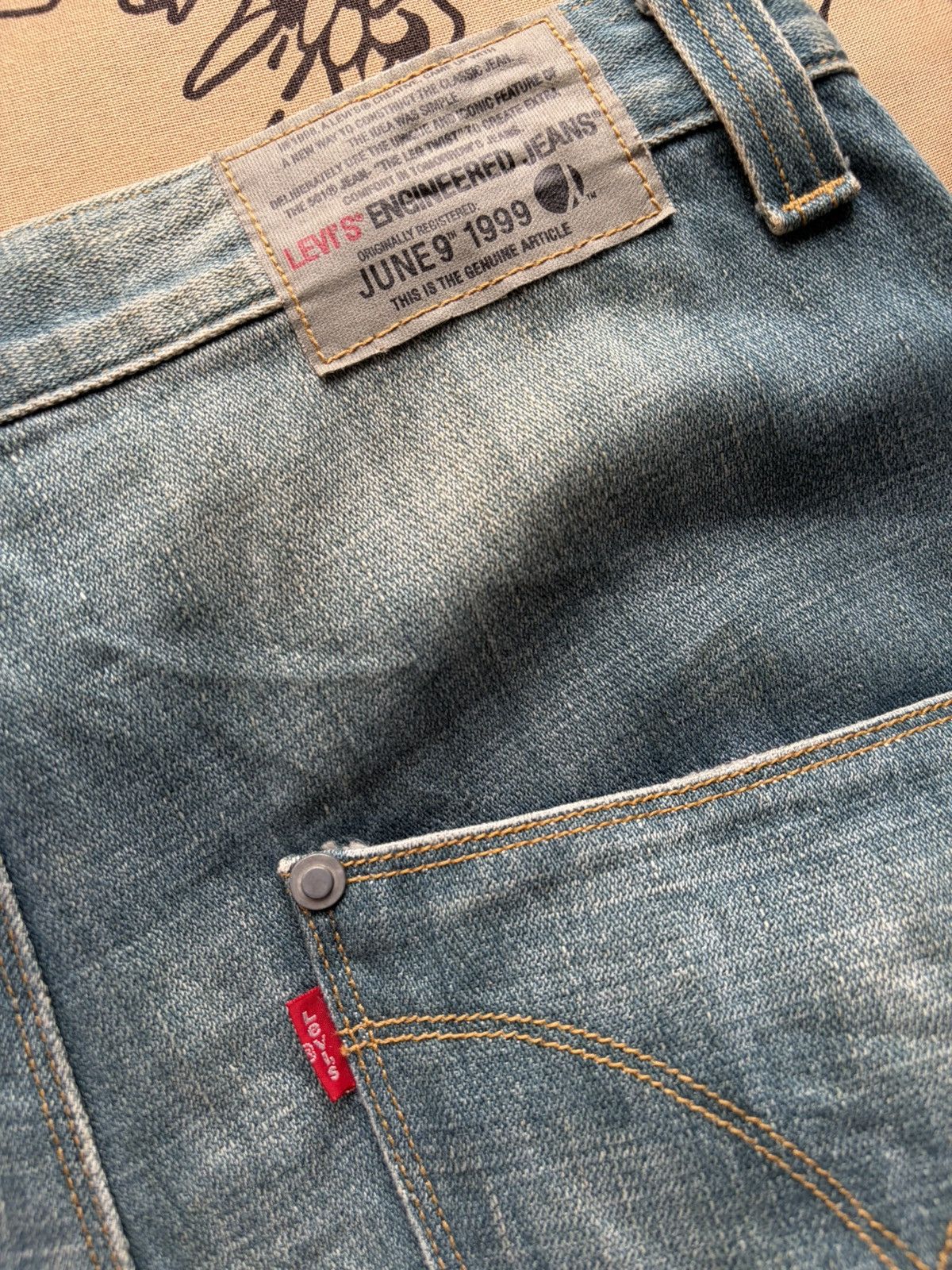 Levi's Levi's engineered jeans 1999 blue Size US 30 / EU 46 - 6 Thumbnail