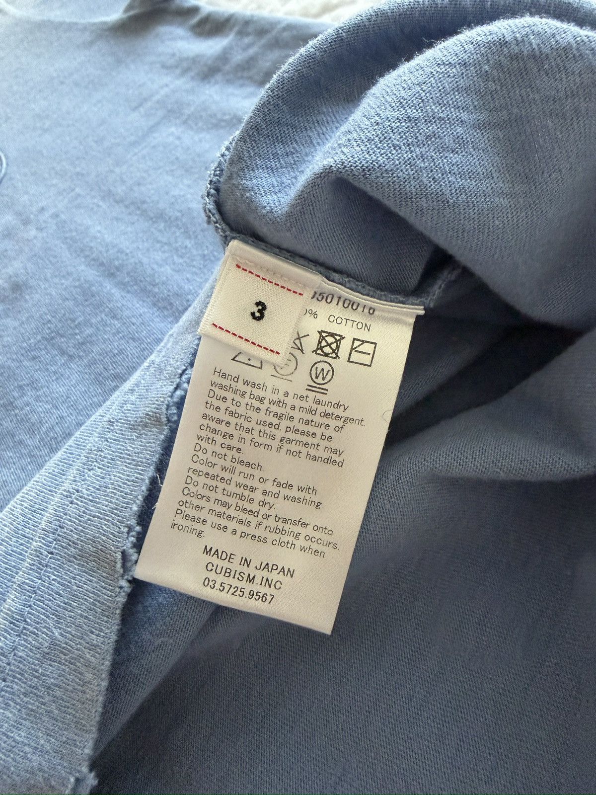 Visvim Visvim Jumbo Crash Tee Size 3 Blue Size US L / EU 52-54 / 3 - 5 Thumbnail