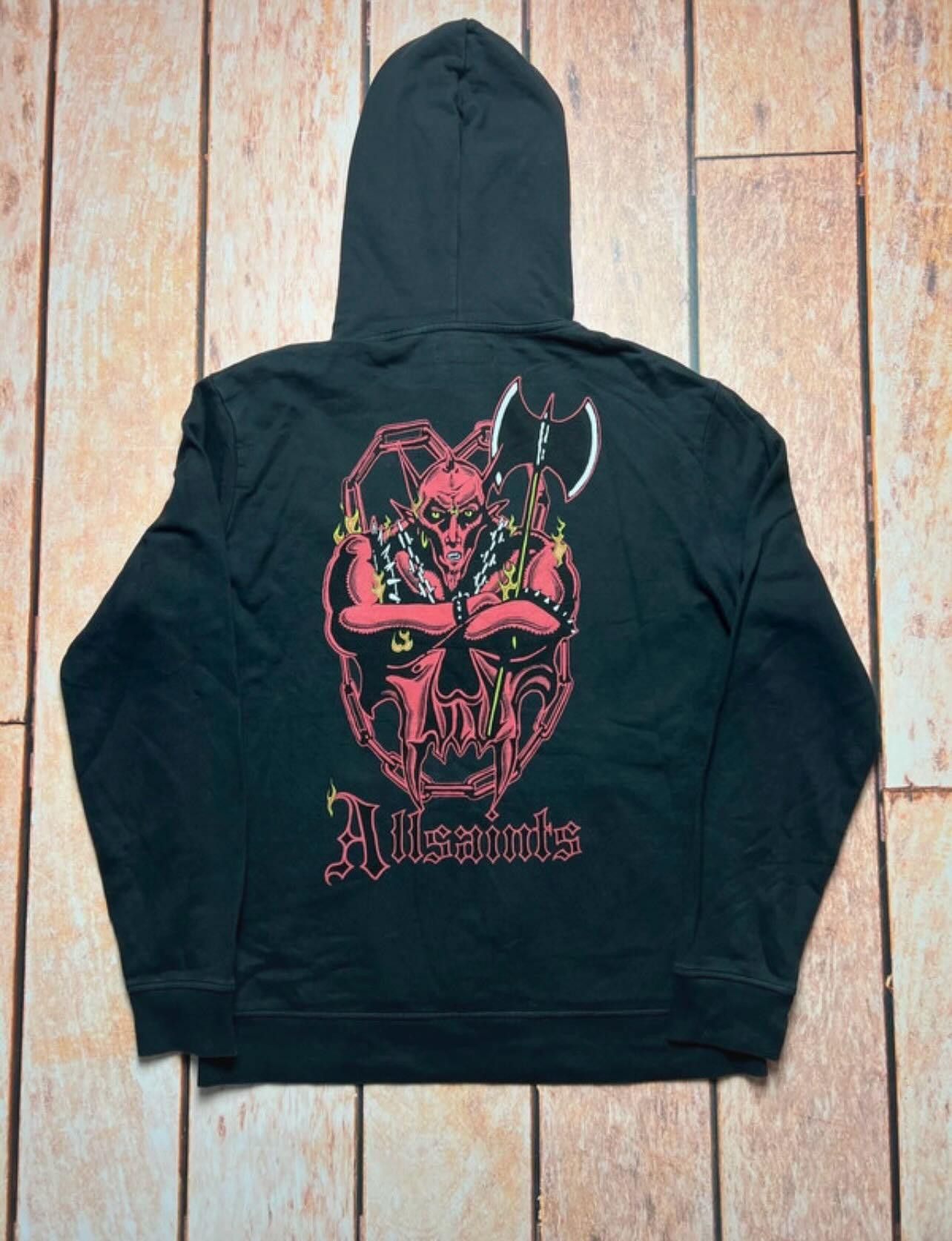 Allsaints devil hoodie y2k