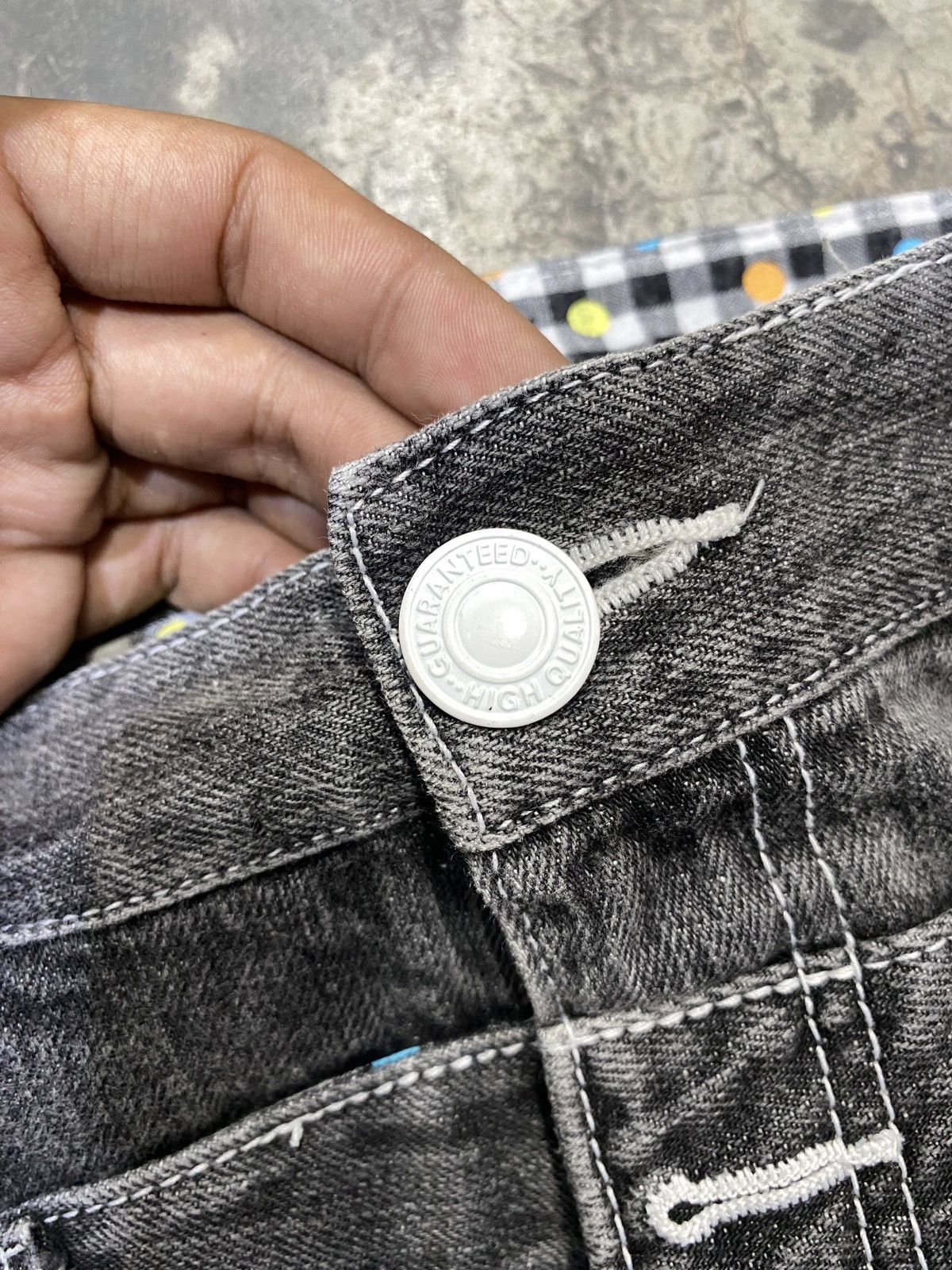 Japanese Brand Rare vintage memory special double waist punk bondage zipper Size US 33 - 9 Thumbnail