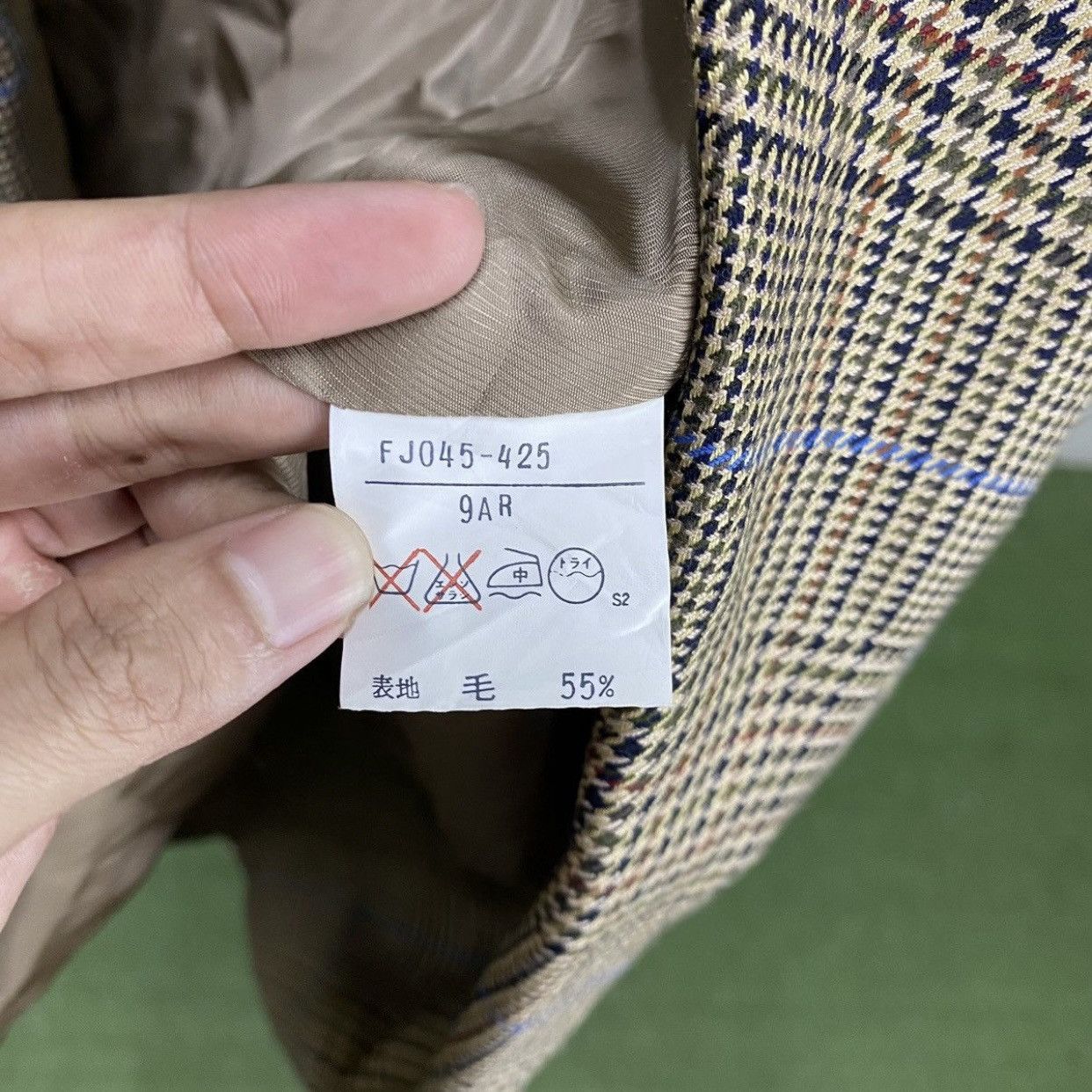 Burberry Prorsum Vintage Burberrys Double Breasted Houndstooth Plaid Wool Size S / US 4 / IT 40 - 15 Thumbnail