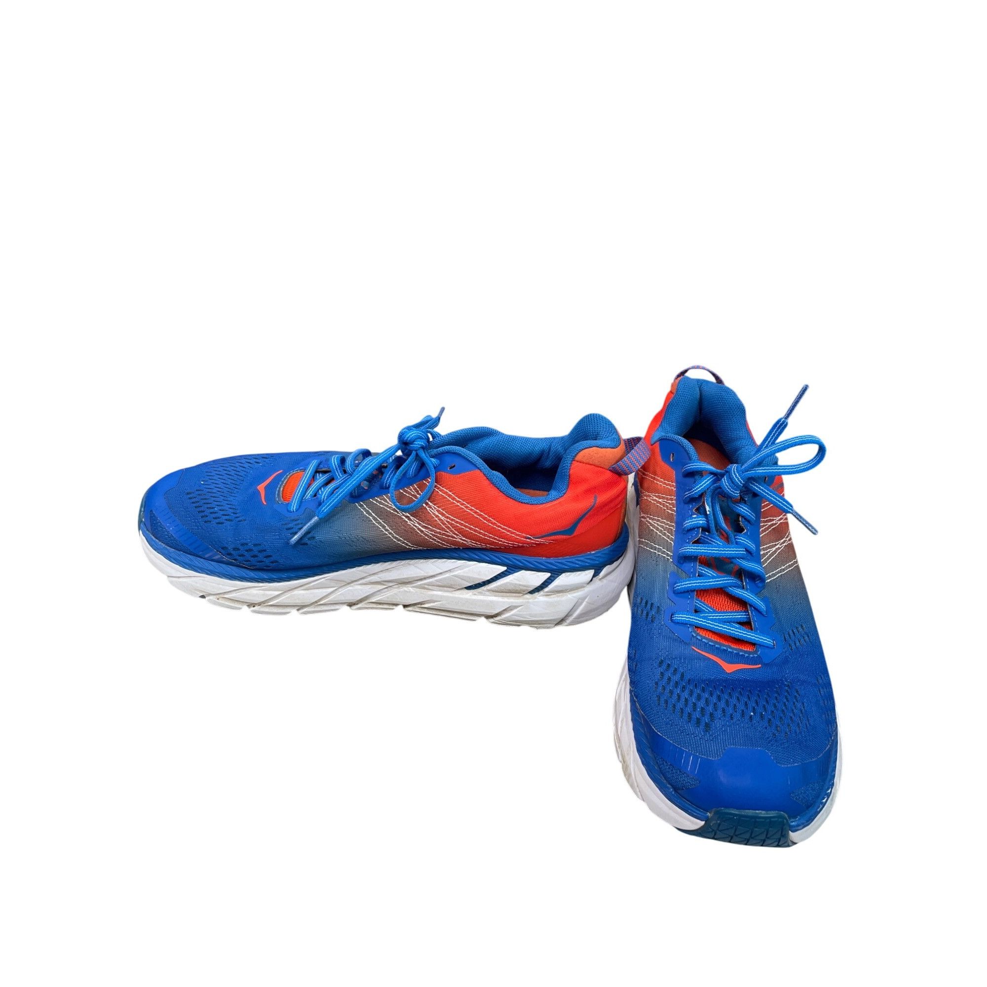 Hoka Hoka Clifton 6 Mens Blue Orange Mens Running Sneakers Size 9 Size US 9.5 / EU 42-43 - 2 Thumbnail