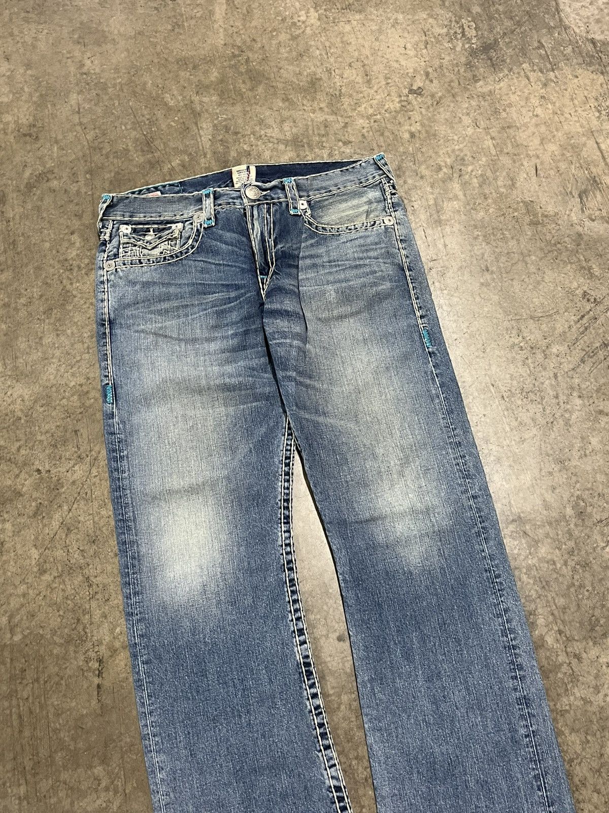 True Religion × Vintage True religion baggy fit denim y2k skater streetwear hype Size US 36 / EU 52 - 8 Thumbnail