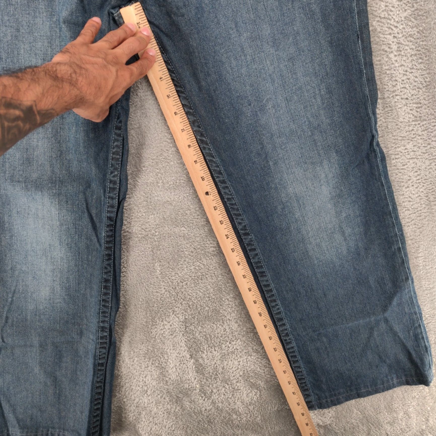 Ecko Unltd. VINTAGE Ecko Jeans Mens 36x29 Blue Baggy Relaxed Fit Denim Hip Hop 90s Y2K Jeans Mens 36 Blue 90s Hip Hop Grunge Baggy Relaxed 90s Mens Size US 36 / EU 52 - 6 Thumbnail