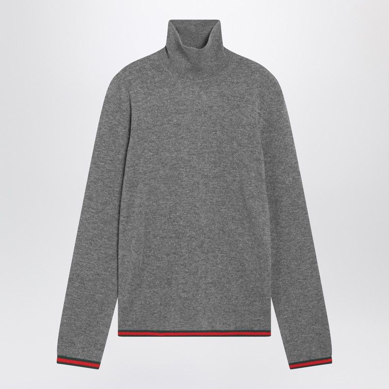 Gucci Gucci Grey Cashmere Turtleneck Sweater Size US L / EU 52-54 / 3 - 1 Thumbnail