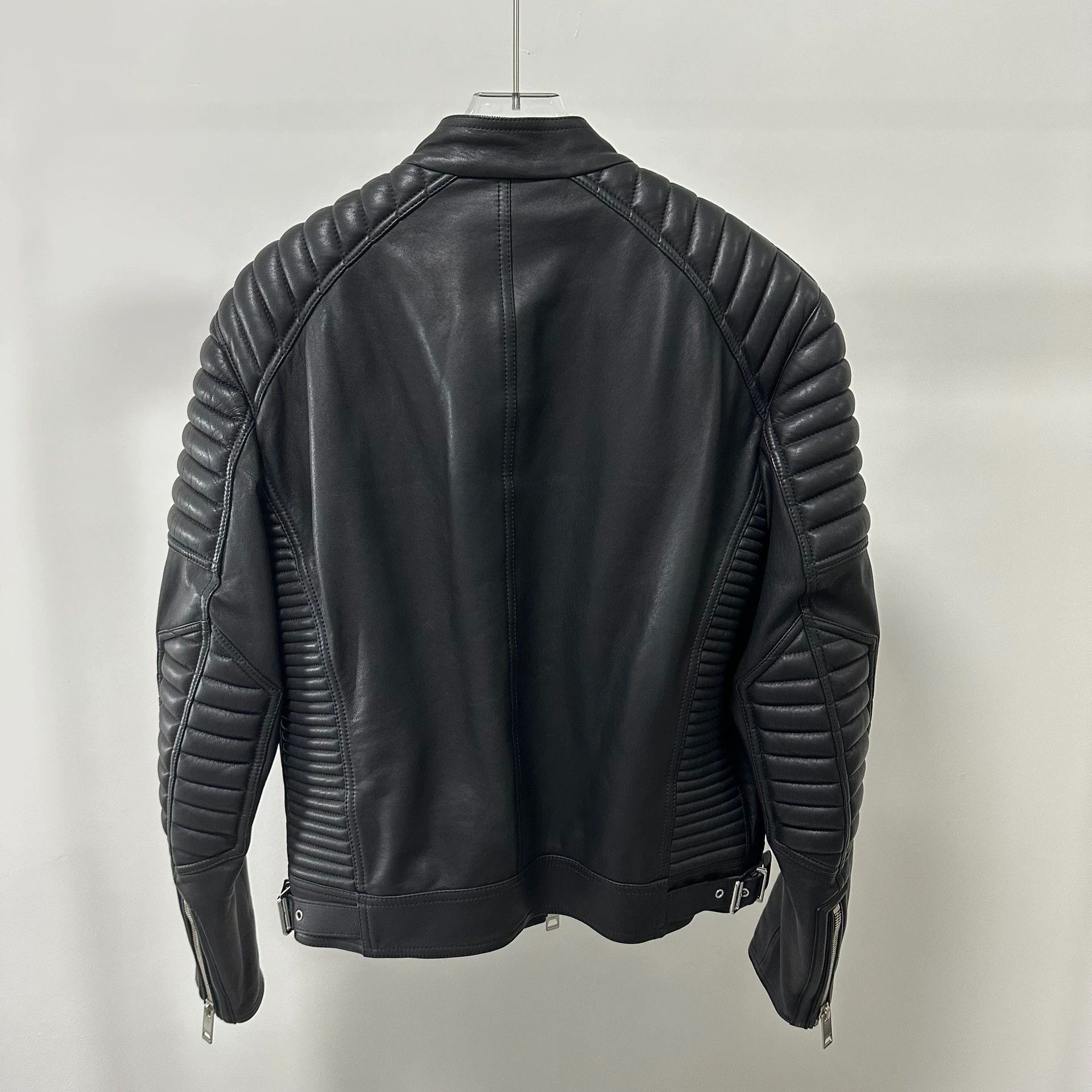 Burberry Burberry Black Lambskin Motorcycle Jacket 46 Size US S / EU 44-46 / 1 - 5 Thumbnail