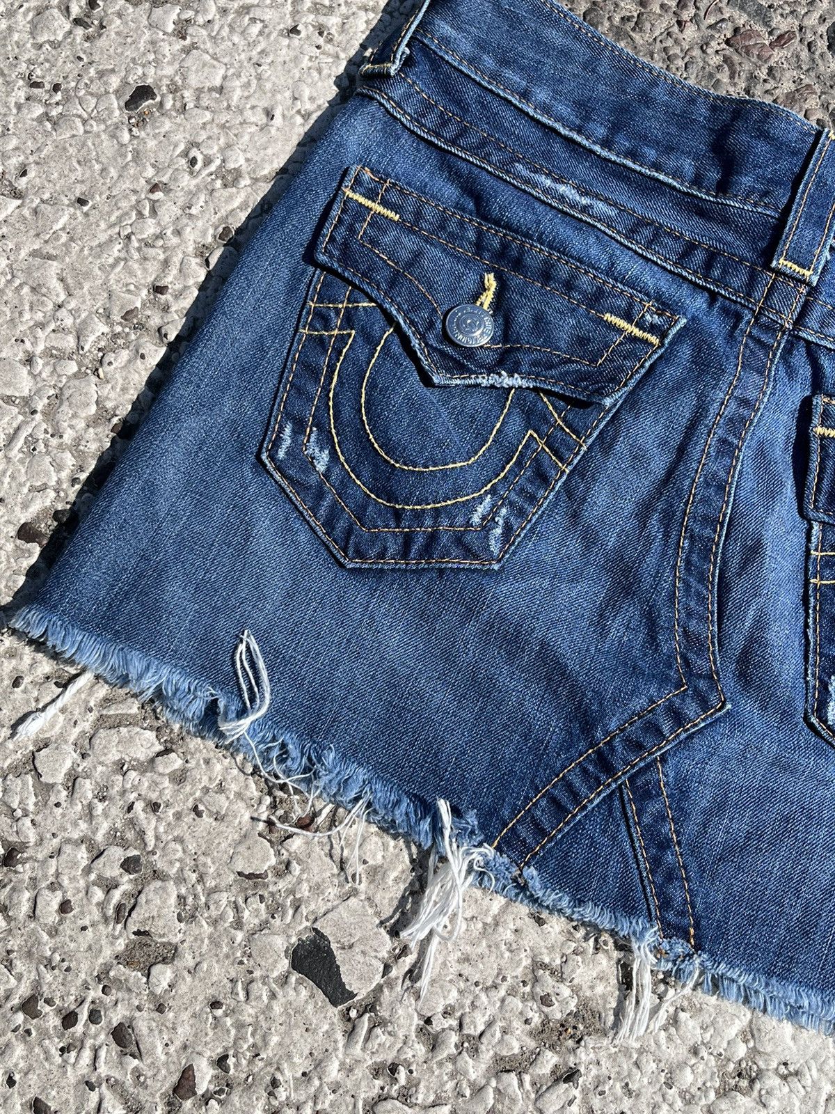 True Religion Vintage True Religion Skirt Jeans Size XXS / US 00 / IT 34 - 5 Thumbnail