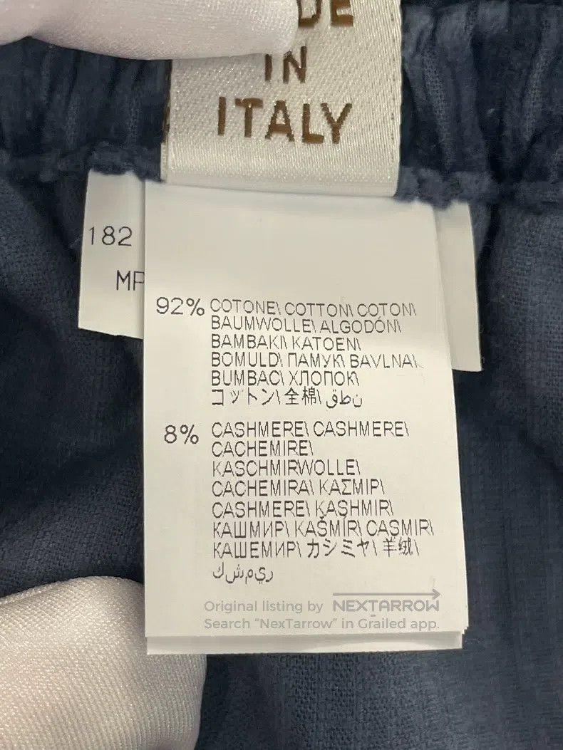 Brunello Cucinelli Brunello Cucinelli Blue Cotton Casual Trousers Size US 28 / EU 44 - 3 Thumbnail