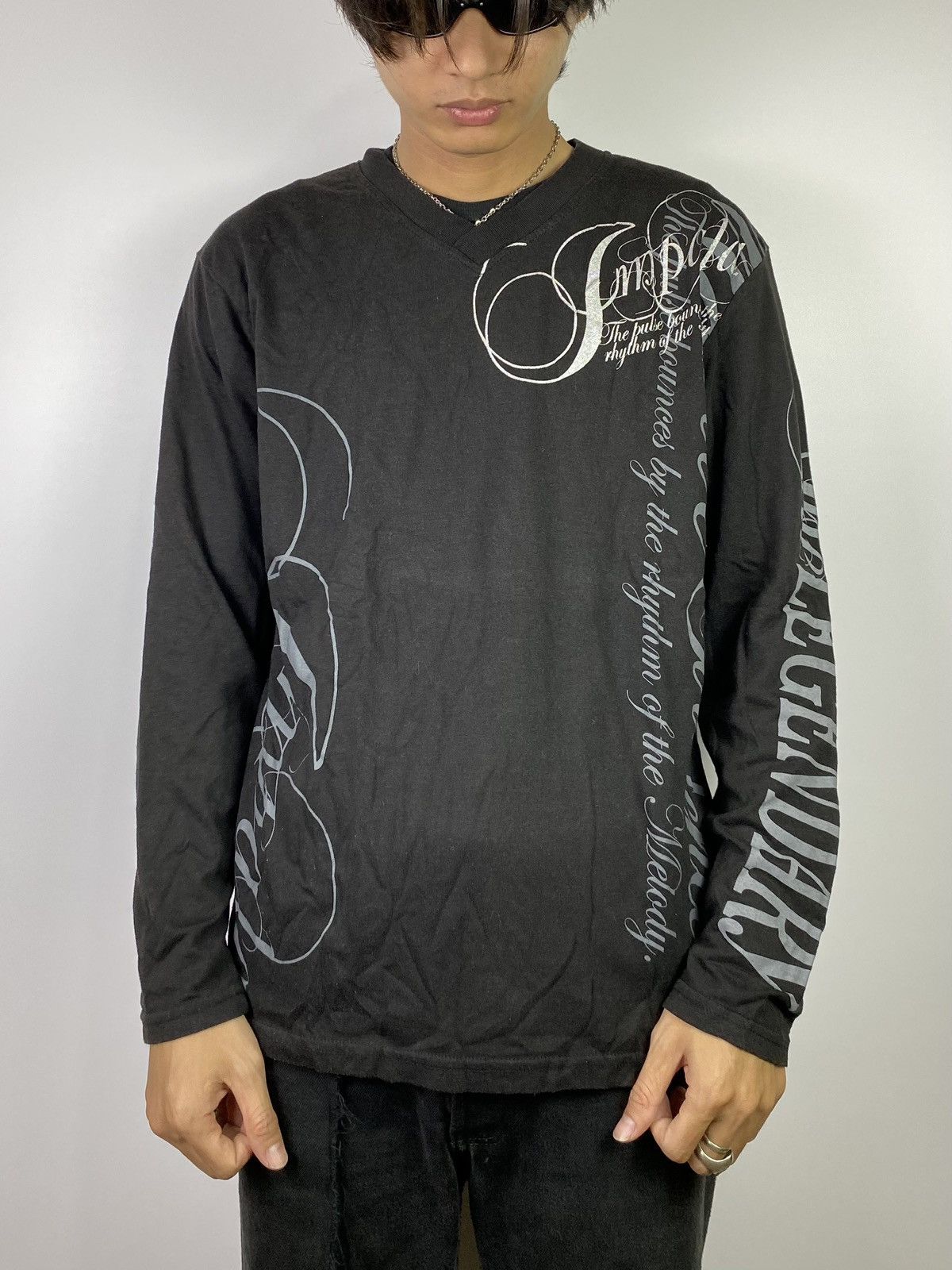 If Six Was Nine 2000s impala poem longsleeve style gothic Size US M / EU 48-50 / 2 - 2 Thumbnail