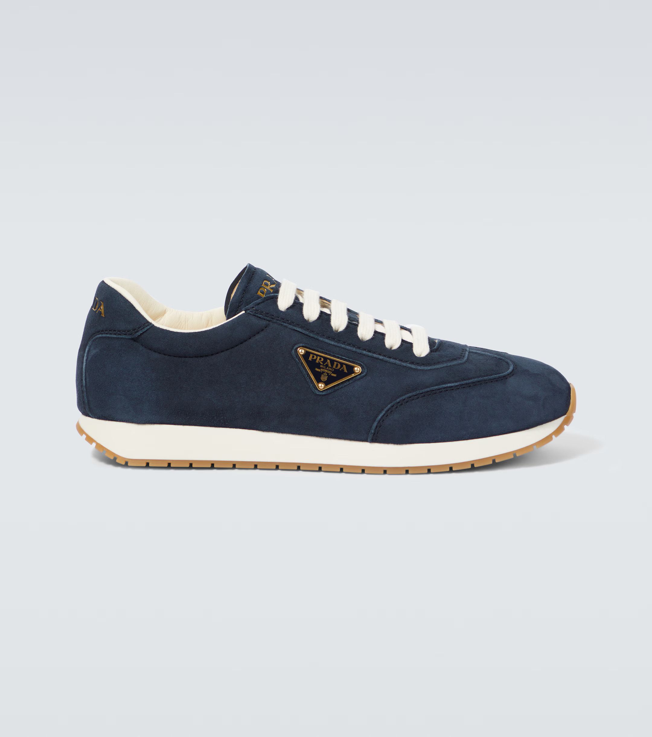 o1mt1gz0225 Rank Suede Low-Top Sneakers in Blue