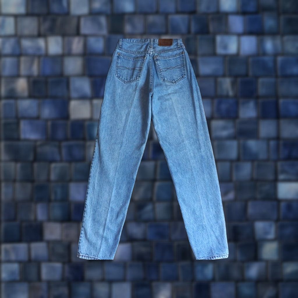 Vintage VTG 80s 90s Nada Nuff Denim Jeans Womens 26x30 High Waist Button Fly Blue Casual Boho 1980s NADA NUFF USA Size 26" / US 2 / IT 38 - 1 Thumbnail