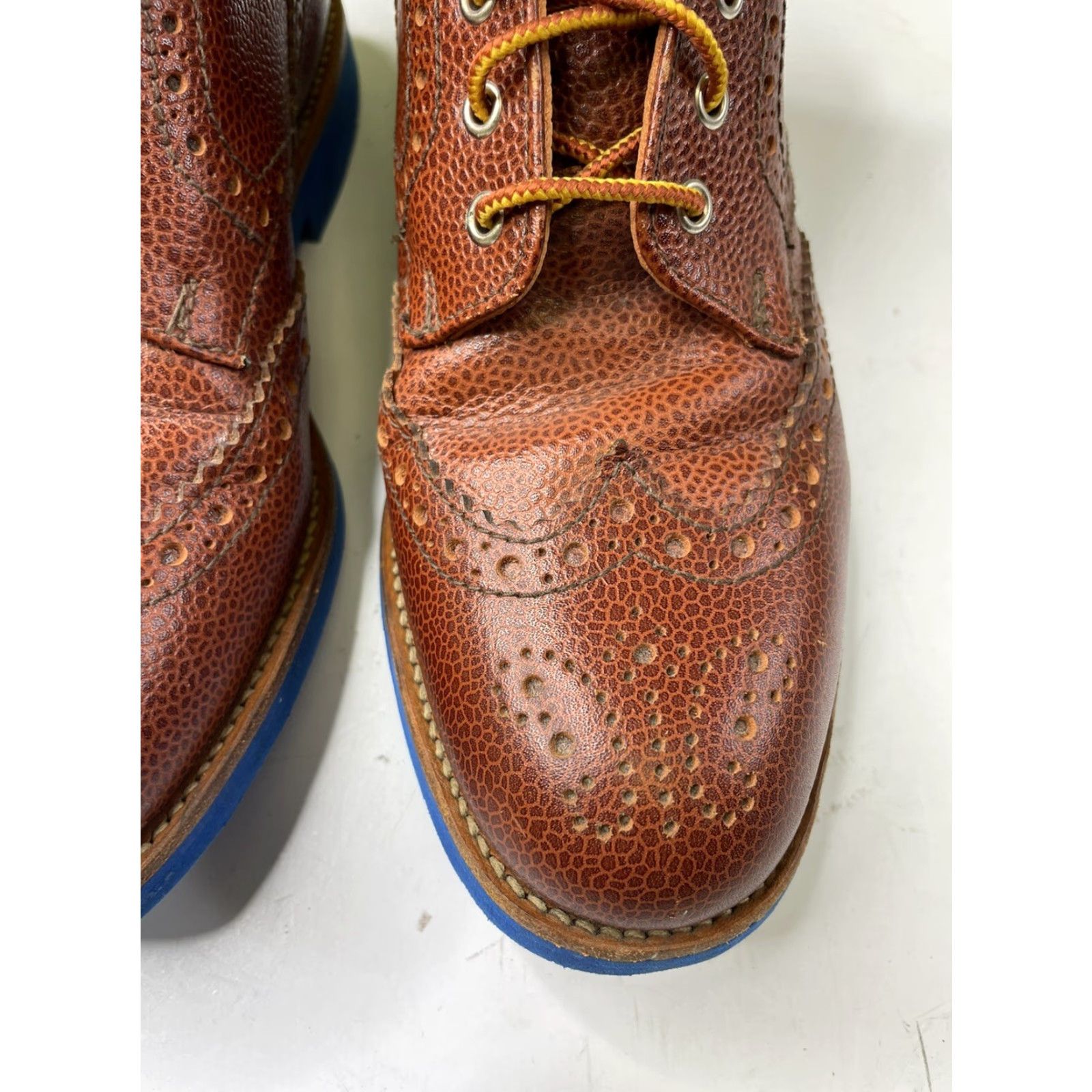 Mark McNairy VINTAGE Mark McNairy Bootie Boots Leder Scotch Grain Braun Unisex US 8 UK 6 Leather Upper Leather Brown 40.5 40 40,5 Saucony? Size US 8 / EU 41 - 6 Thumbnail
