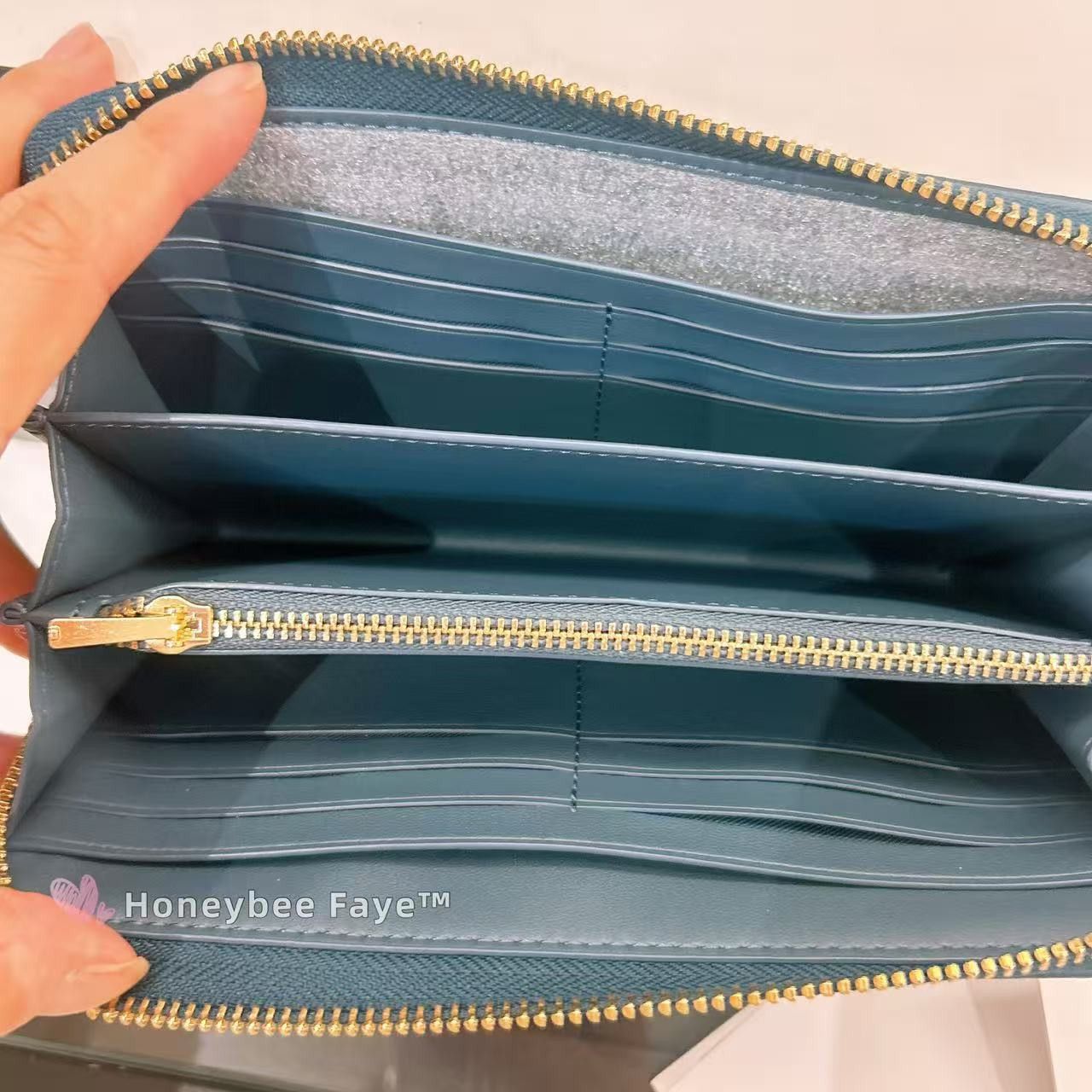 Coach Long Zip Around Wallet In Signature Denim CDE93 Size ONE SIZE - 4 Thumbnail