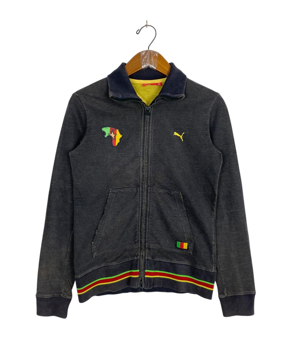 Puma Rare‼️ Puma Cameroon National Grey Slim Zip Up Size US XS / EU 42 / 0 - 1 Thumbnail