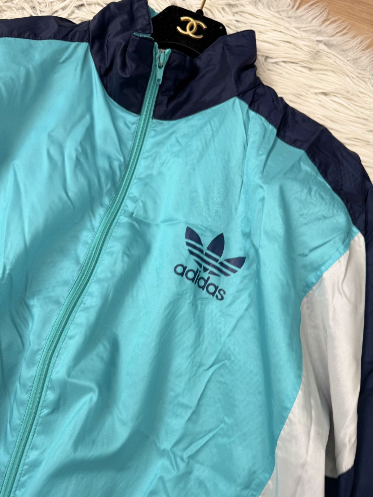 Adidas Adidas Windbreaker Retro 80s Track Sport Unisex patchwork 5 Size US M / EU 48-50 / 2 - 2 Thumbnail