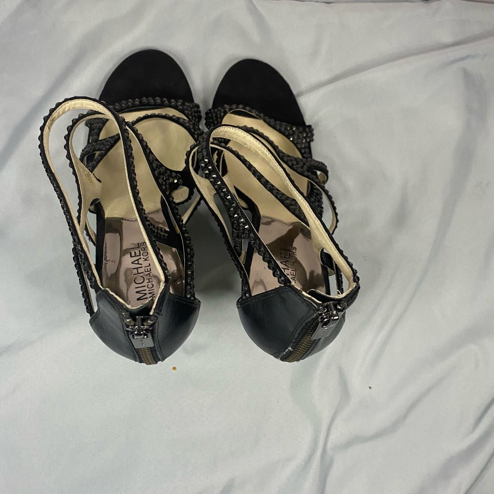 Michael Kors Michael Kors Shala Black Sandal Heels Womens Size 10 Size US 10 / IT 40 - 6 Thumbnail