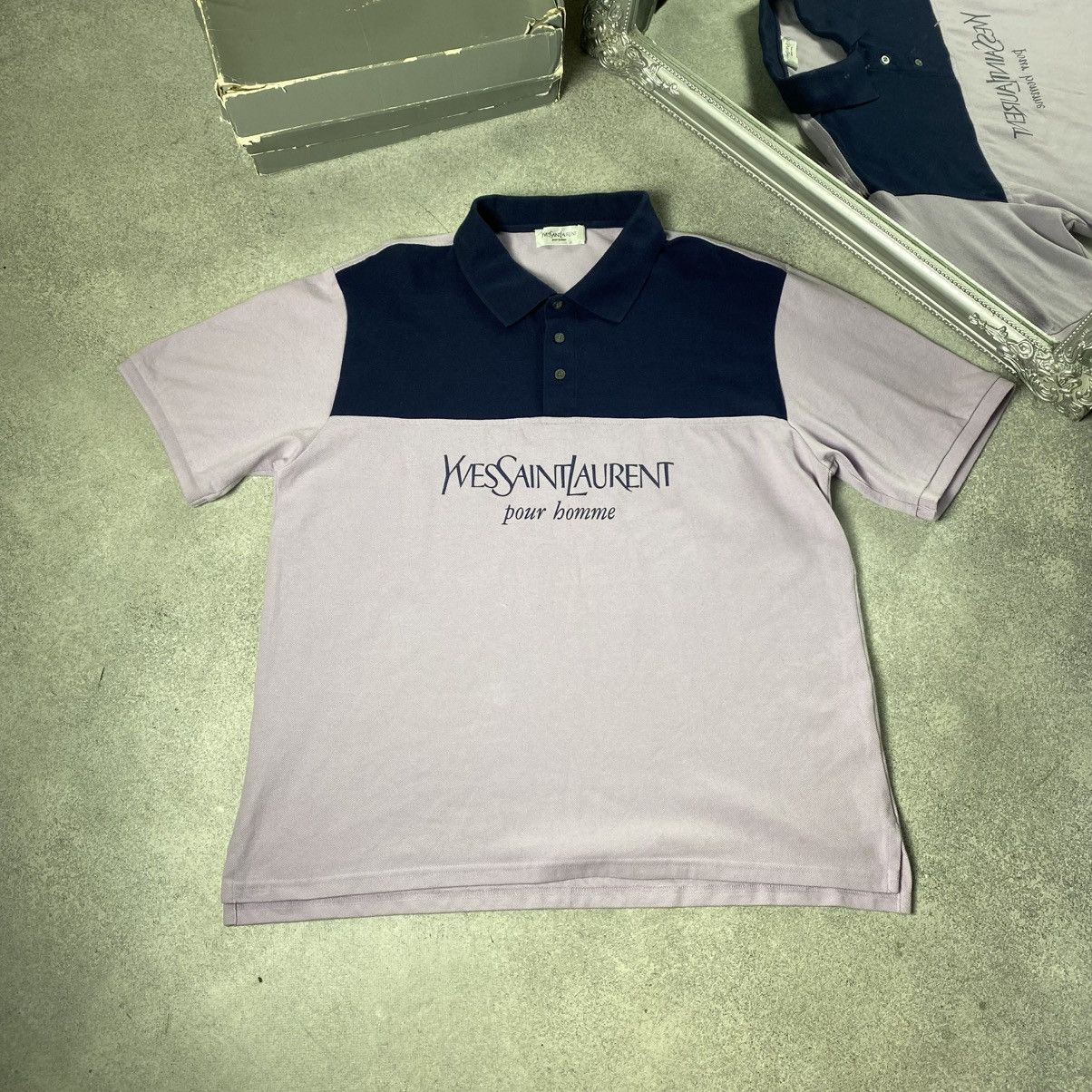 Vintage Yves Saint Laurent Polo T-shirt Vintage Size US XXL / EU 58 / 5 - 1 Thumbnail