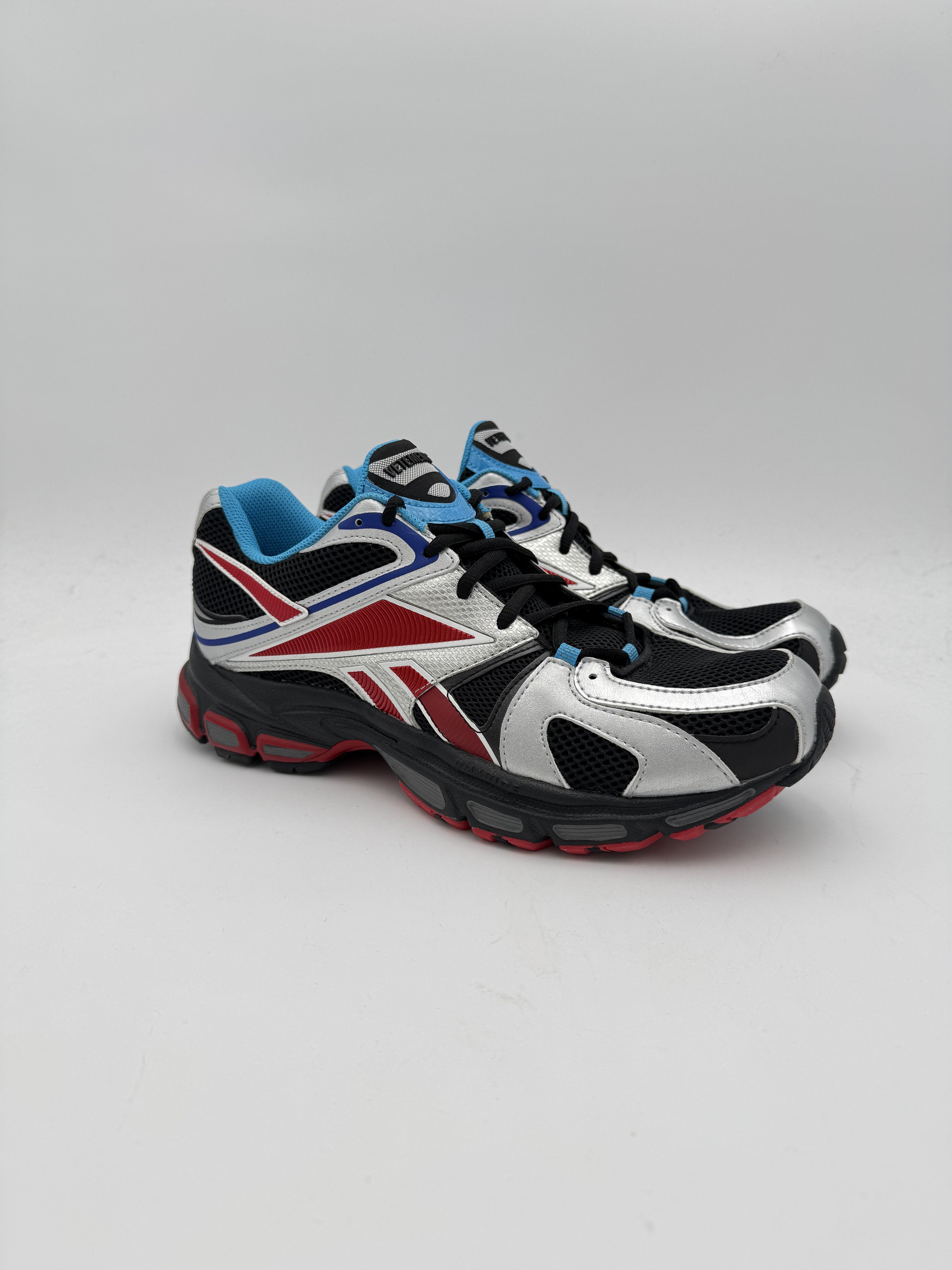 Reebok × Vetements Vetements Reebok Spike Runner 200 Black Silver Red Blue Size US 9 / EU 42 - 1 Thumbnail