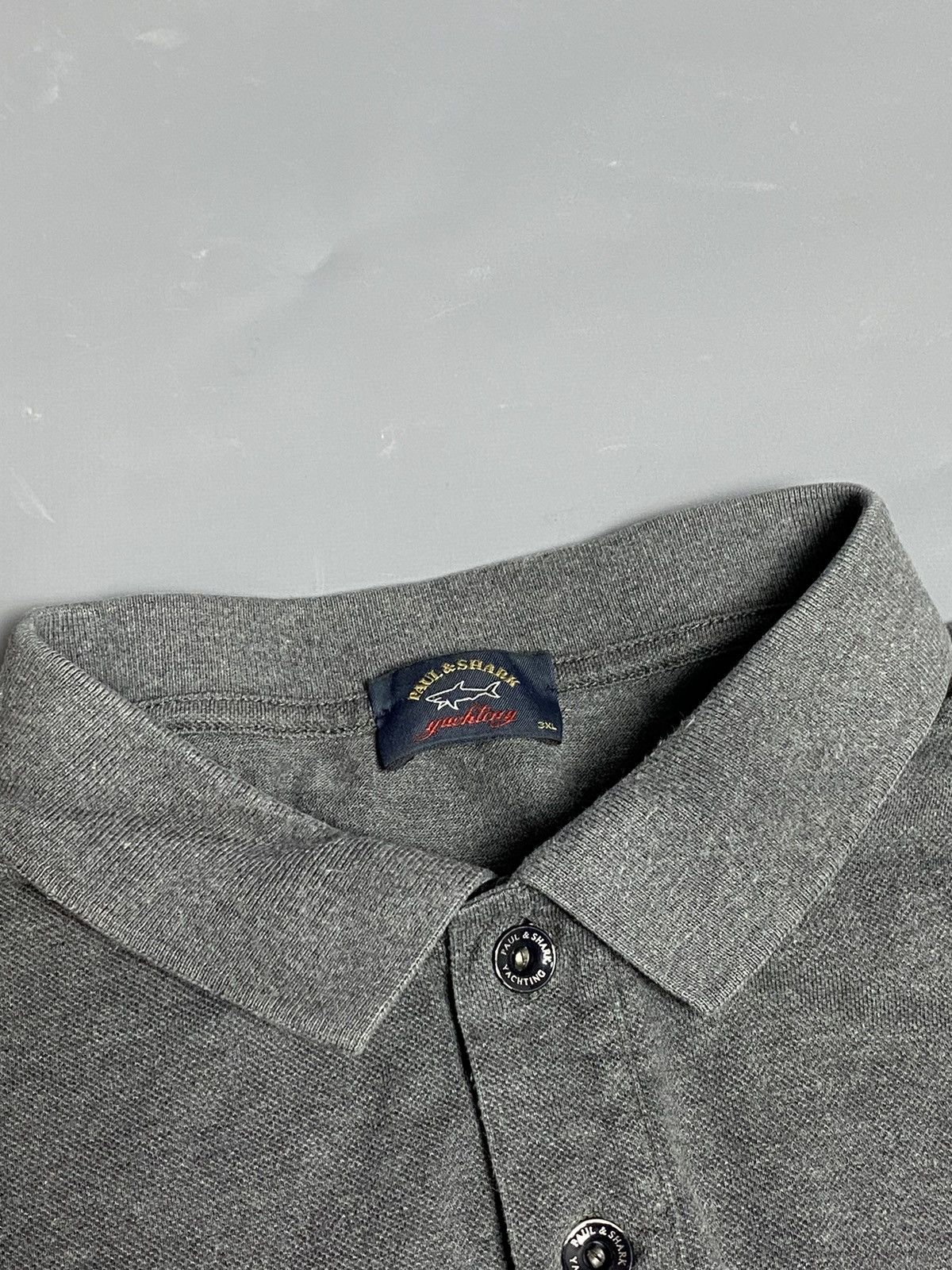 Paul & Shark Paul & Shark Yachting Polo Shirt 3XL Fit XL Grey Long Sleeve Size US XXL / EU 58 / 5 - 21 Thumbnail