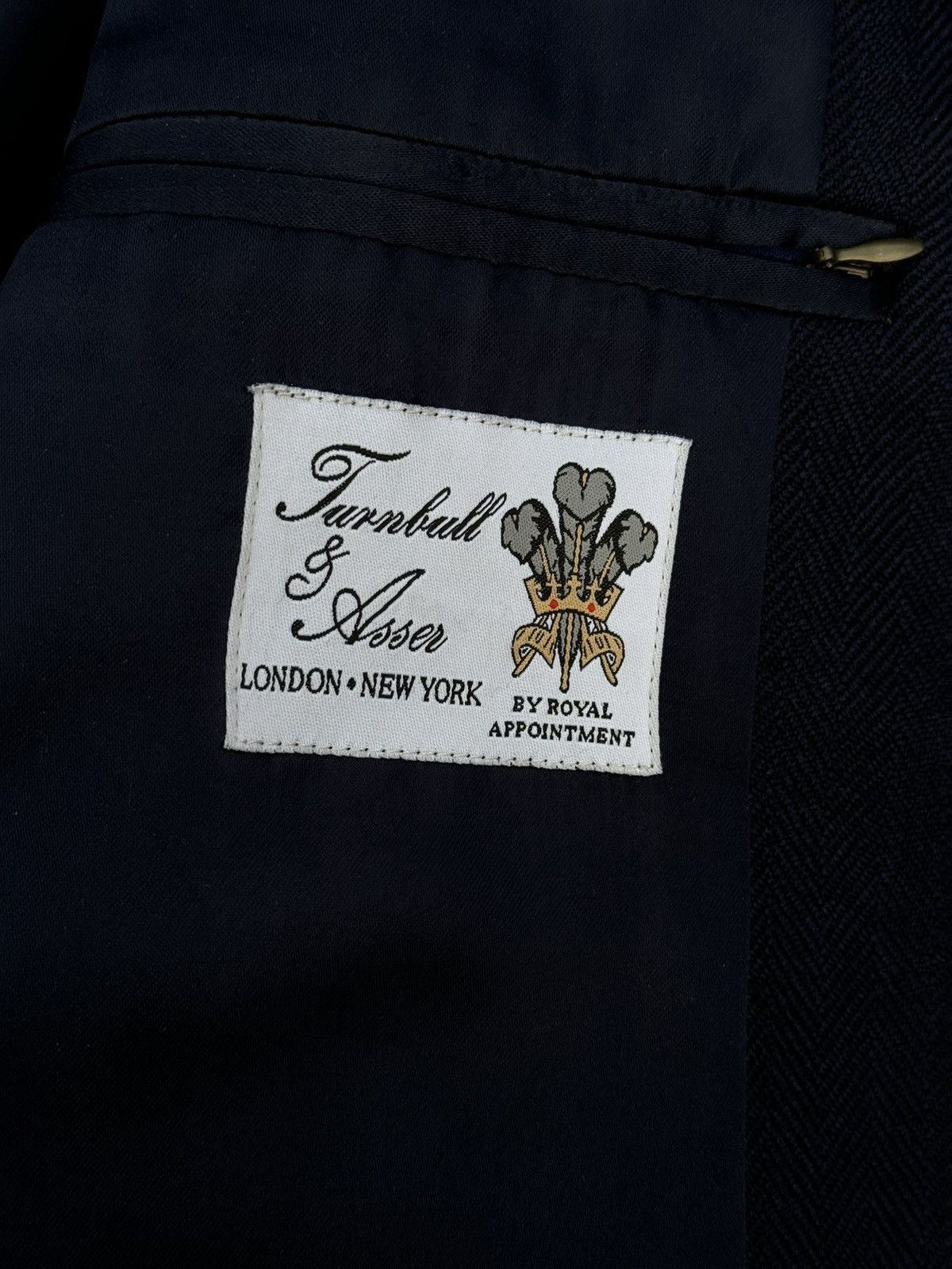 Turnbull & Asser Turnbull Asser Waterproof wool tweed blue coat Size US XL / EU 56 / 4 - 10 Thumbnail