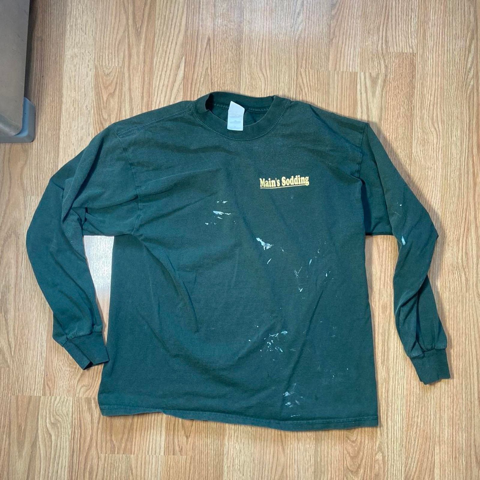 Fruit Of The Loom 90s green long sleeves mains Size US XL / EU 56 / 4 - 2 Thumbnail