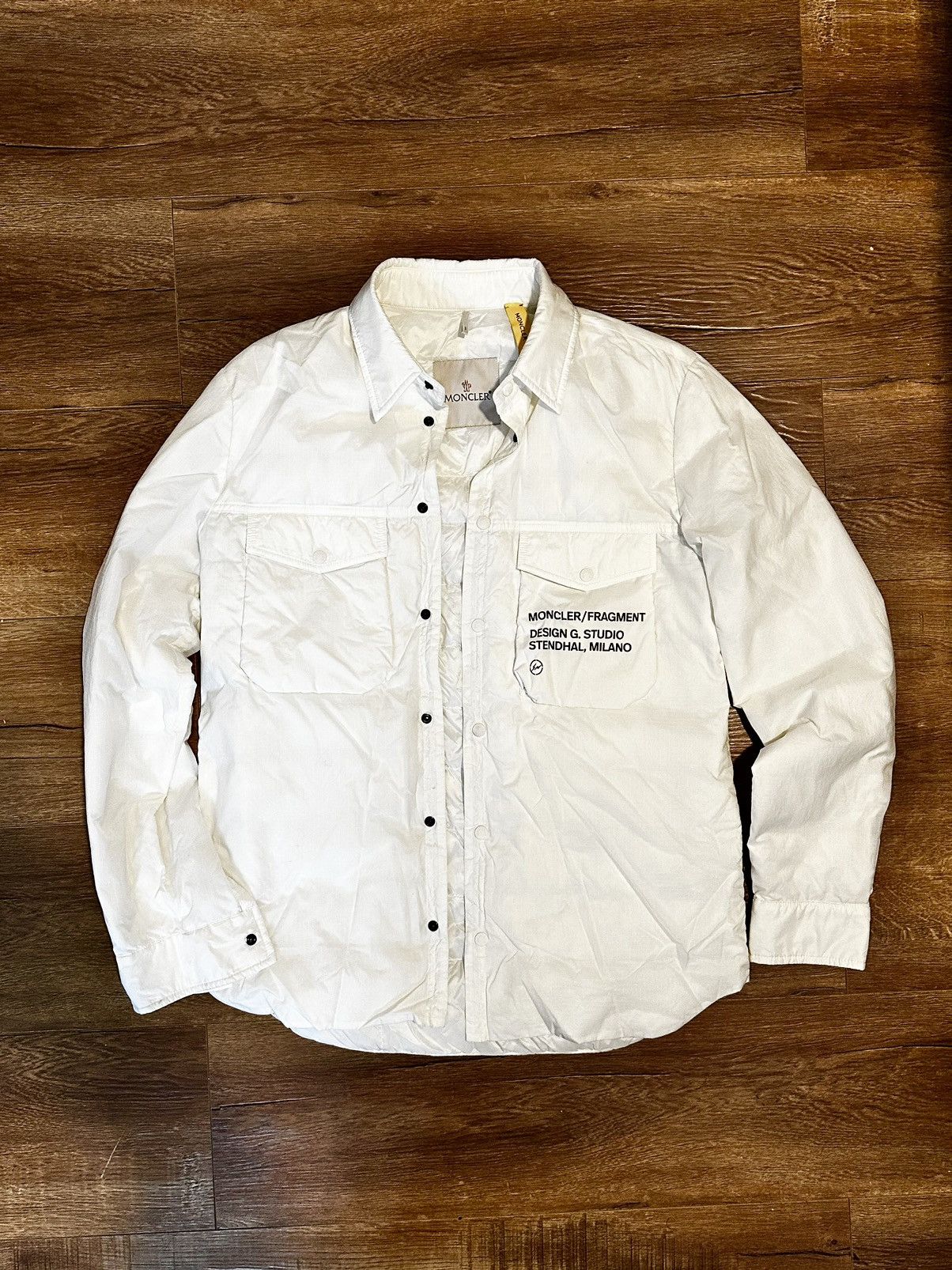 Moncler Moncler Lightweight Jacket Long Sleeve White Size US S / EU 44-46 / 1 - 1 Thumbnail