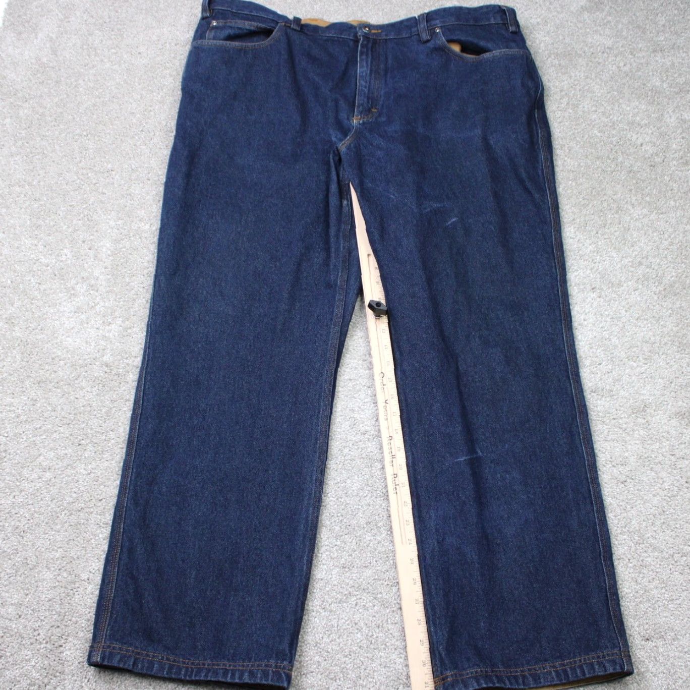 Vintage Duluth Mens Jeans 46x32 Blue Relaxed Straight 5-Pocket Denim Cotton Stretch Vintage No N/A Size US 30 / EU 46 - 2 Thumbnail