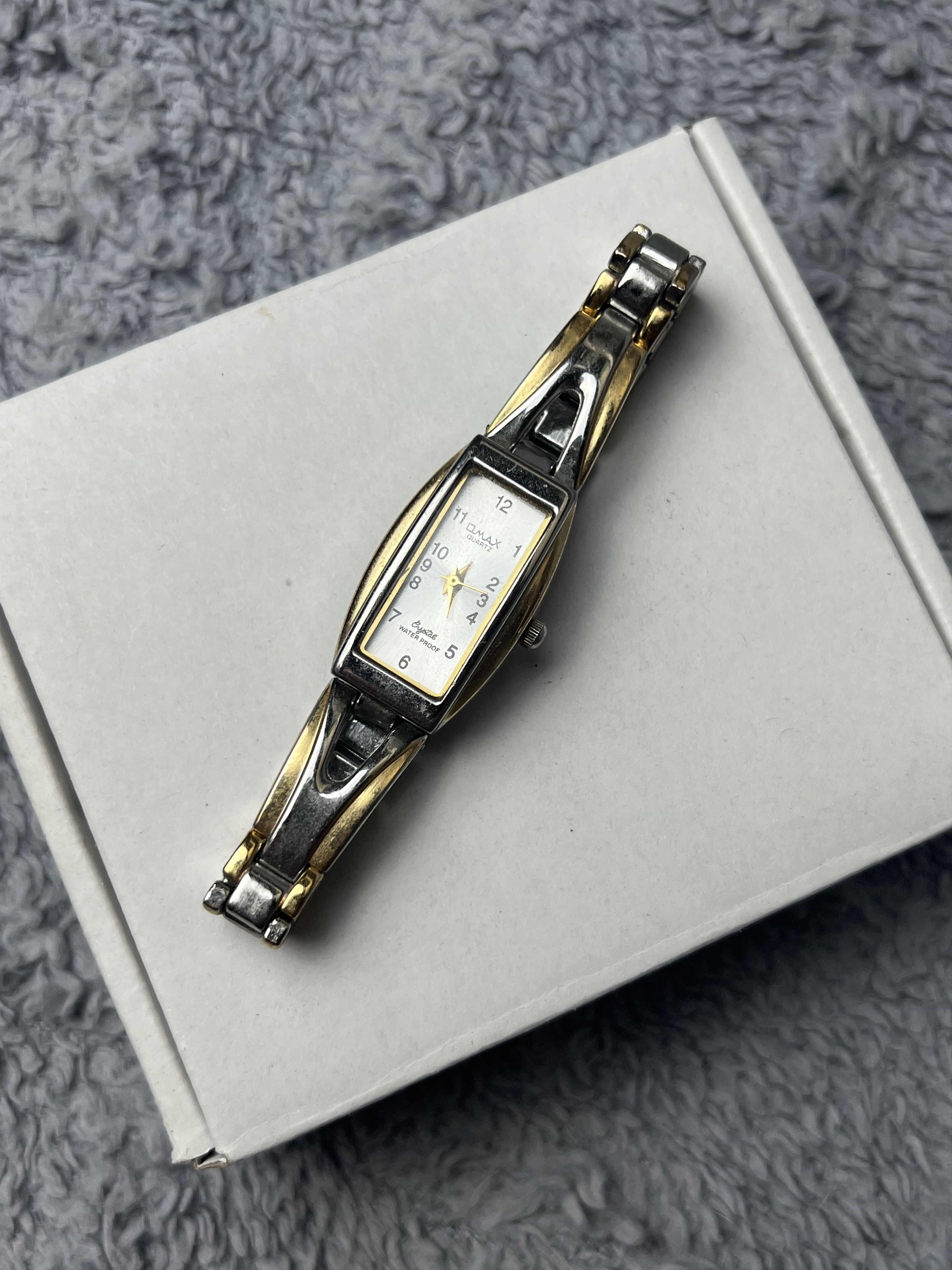 Vintage Vintage Omax Japanese Style Silver/Gold Bracelet Watch Size ONE SIZE - 5 Thumbnail