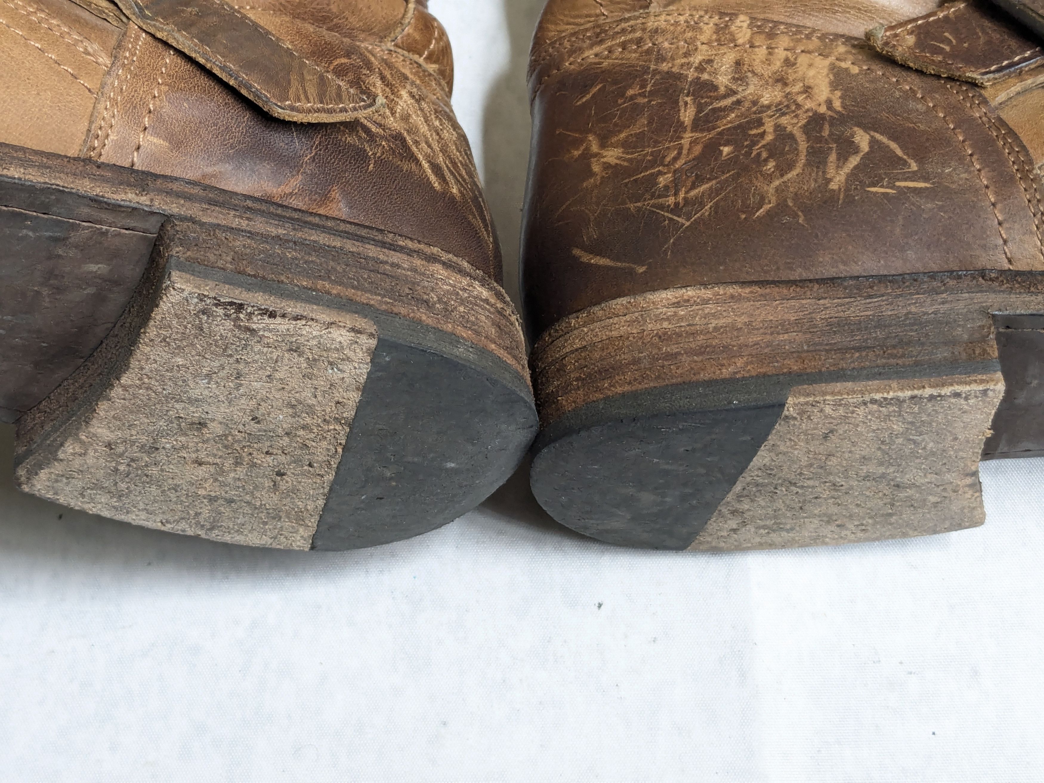 Frye Frye Engineer Boots 10 D Brown Leather Buckle Size US 10 / EU 43 - 17 Thumbnail