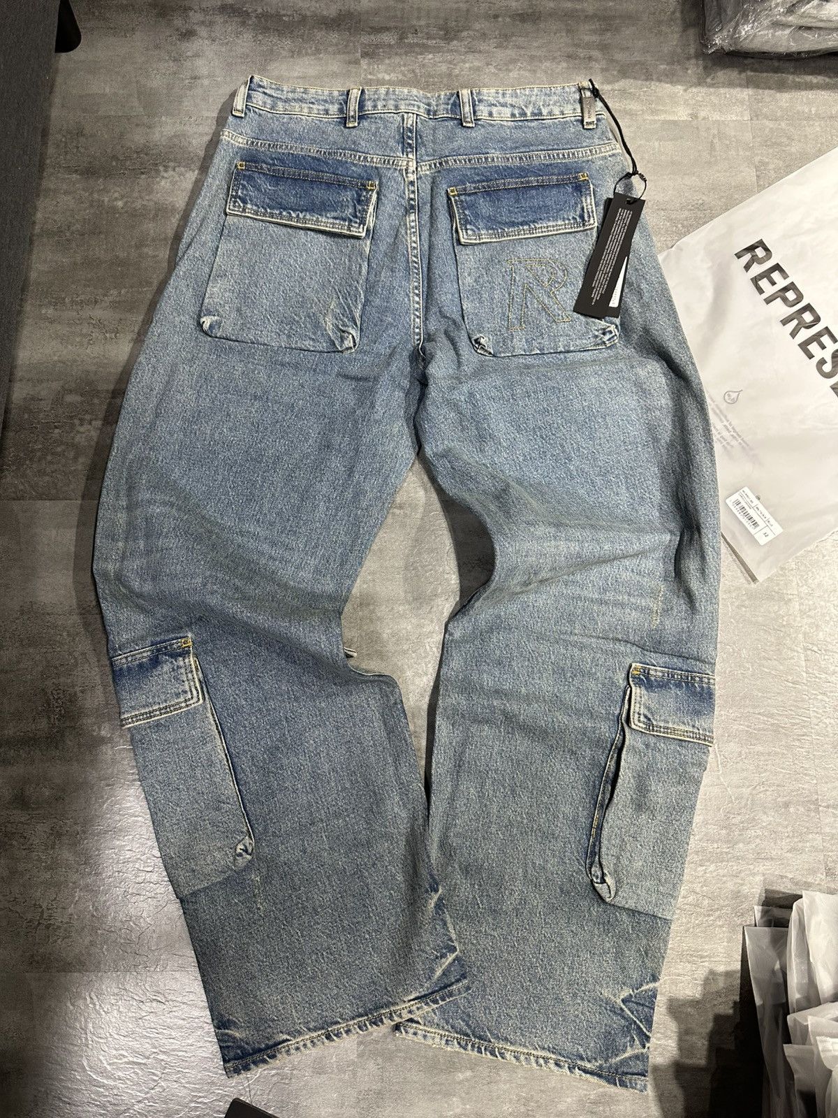 Represent Clo. Represent R3 Cargo Denim Jeans Size US 32 / EU 48 - 3 Thumbnail