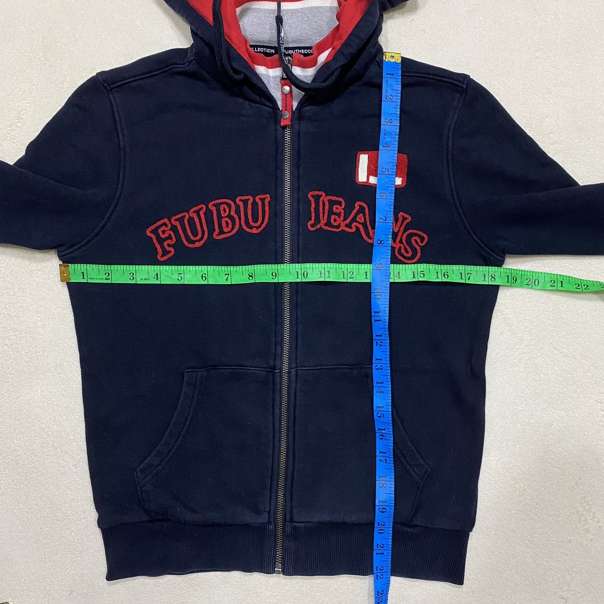 Fubu × Japanese Brand FUBU Embroidered Spellout Zipper Hoodie Size US XS / EU 42 / 0 - 16 Thumbnail