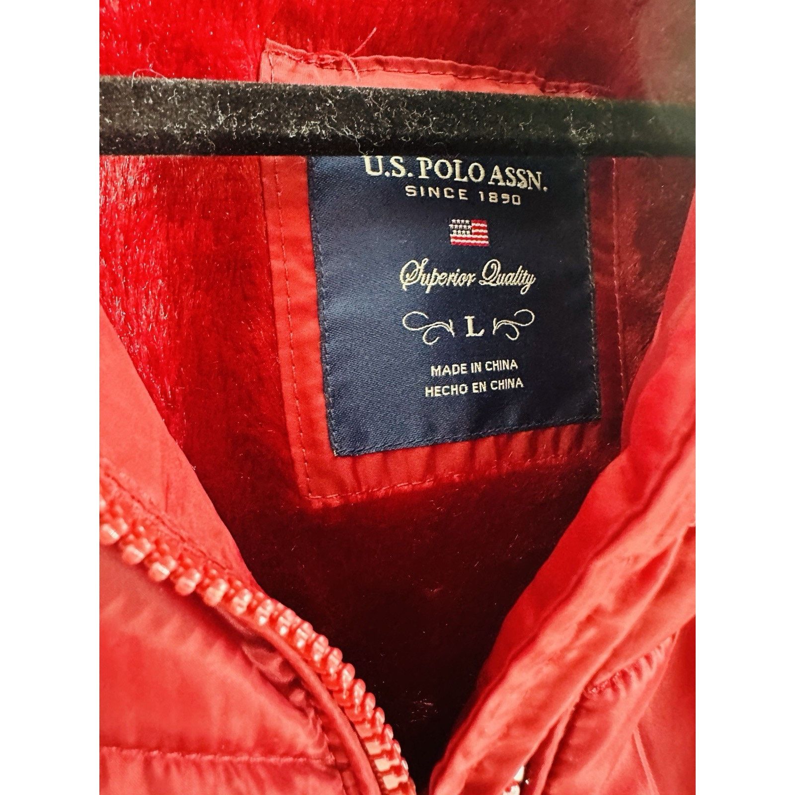 Polo Ralph Lauren U.S. Polo Assn. Women's Puffer Jacket Lightweight Coat Size L / US 10 / IT 46 - 3 Thumbnail